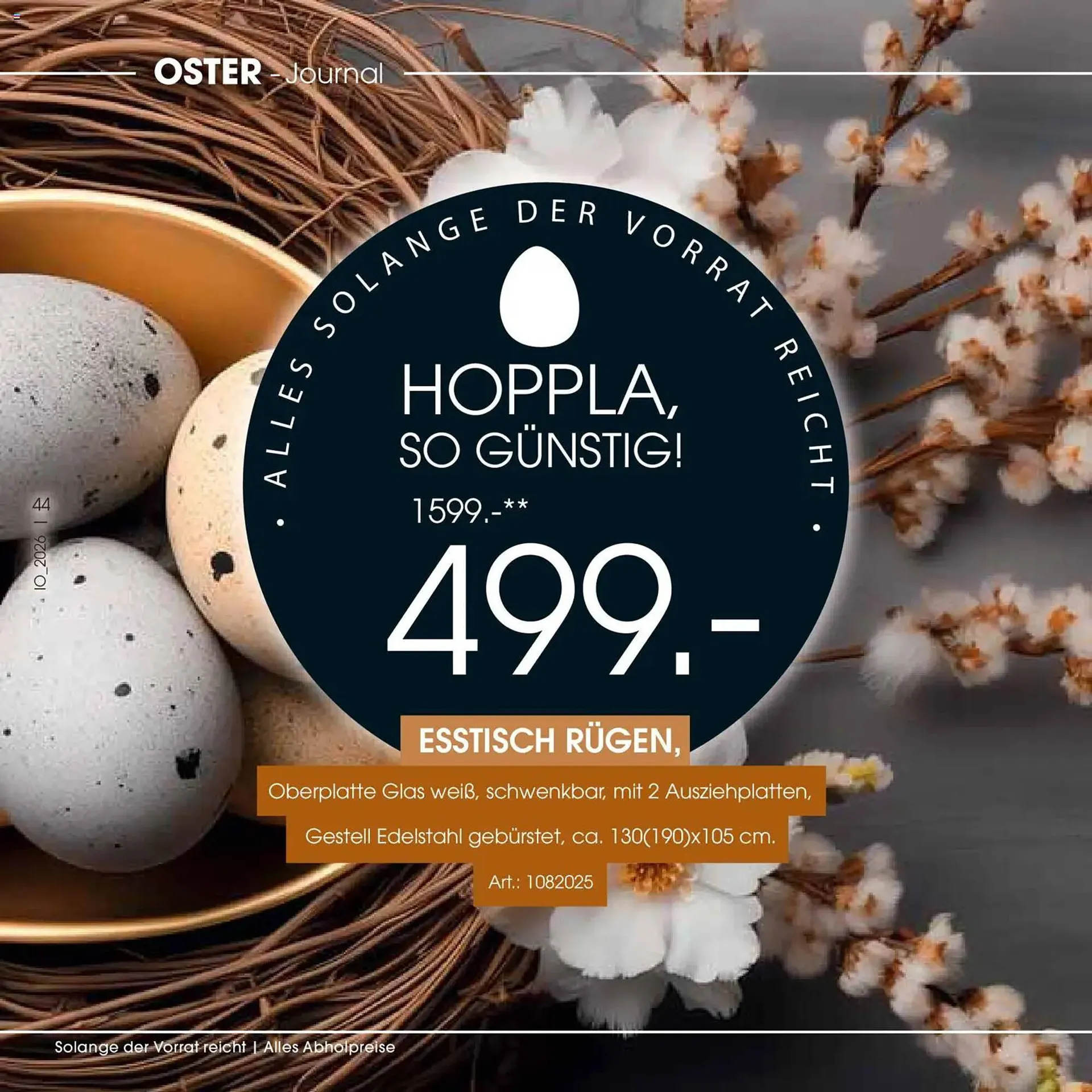 Zurbrüggen Prospekt von 23. März bis 11. April 2026 - Prospekt seite 44