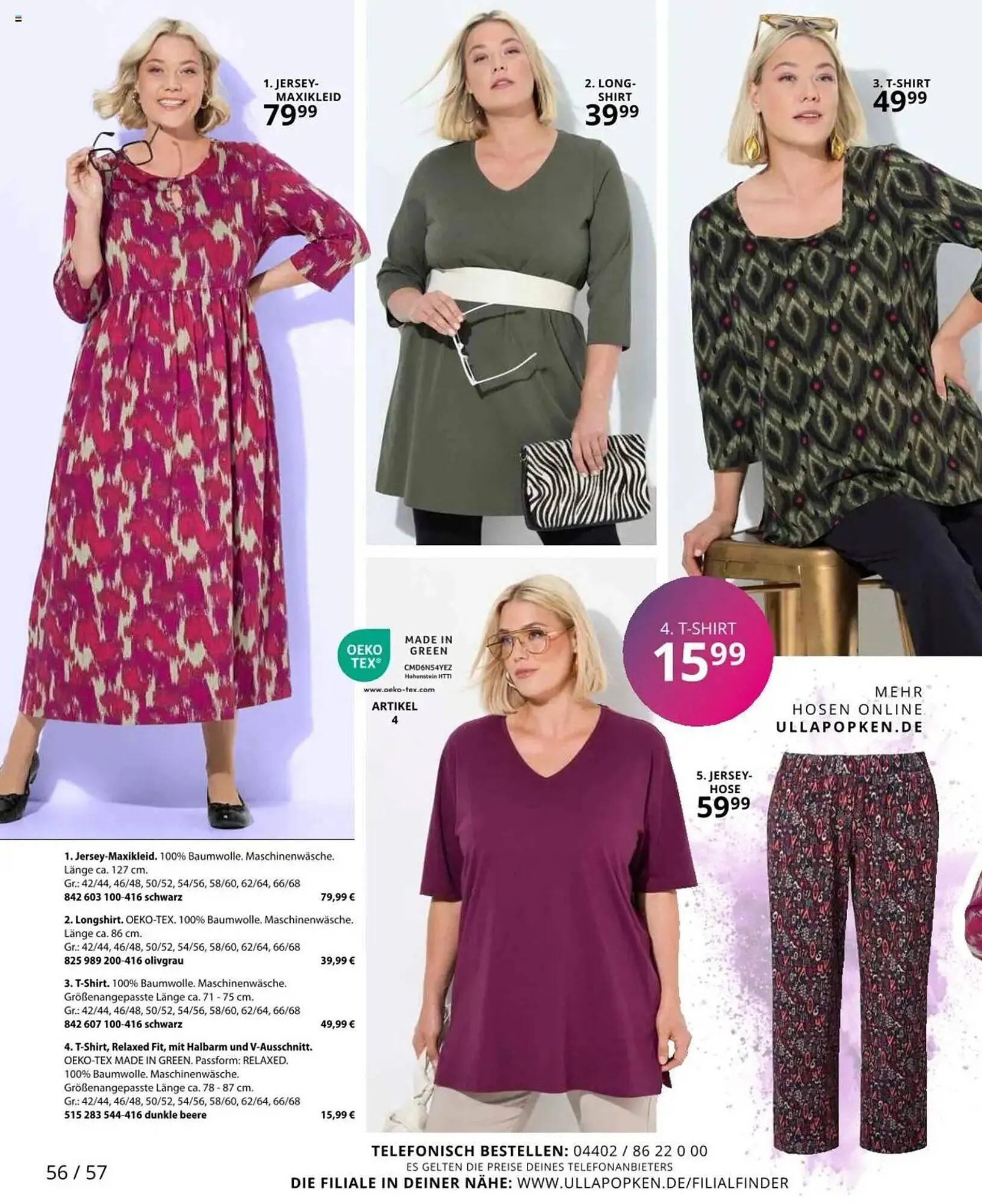 Ulla Popken Prospekt von 1. August bis 31. August 2025 - Prospekt seite 56