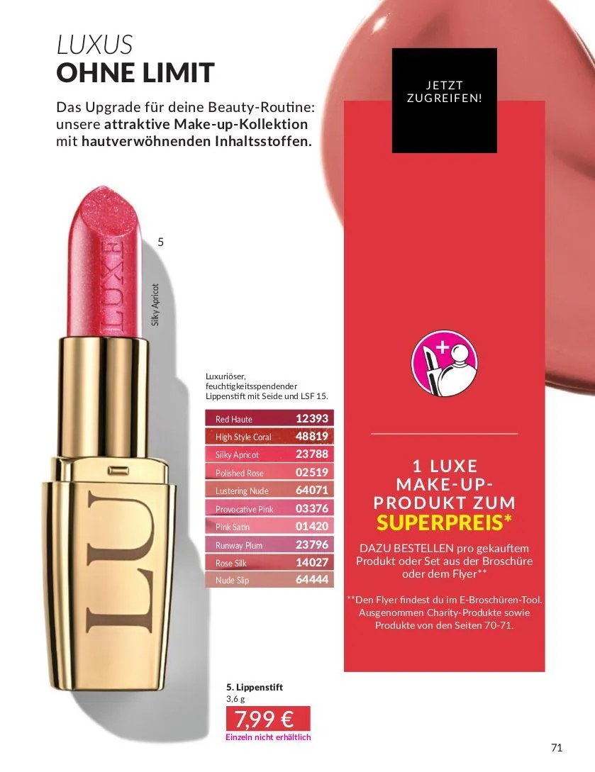 Avon Aktueller Prospekt von 7. Mai bis 21. Mai 2025 - Prospekt seite 71