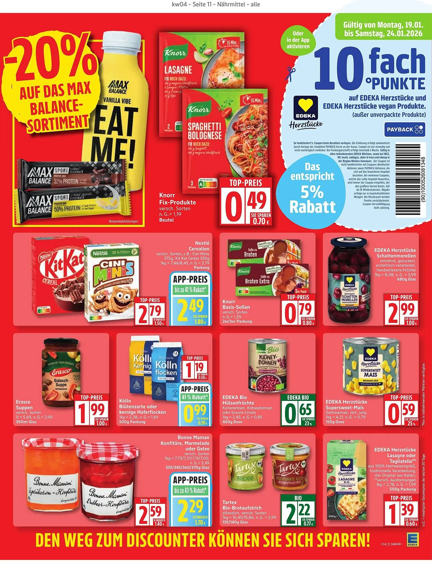 Edeka Prospekt von 19. Januar bis 24. Januar 2026 - Prospekt seite 11