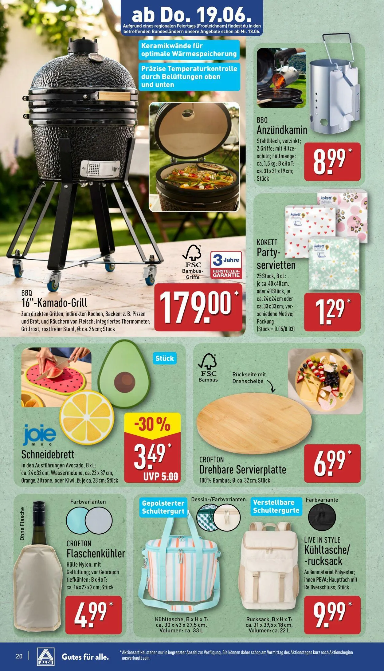 Aldi-Nord von 16. Juni bis 21. Juni 2025 - Prospekt seite 20