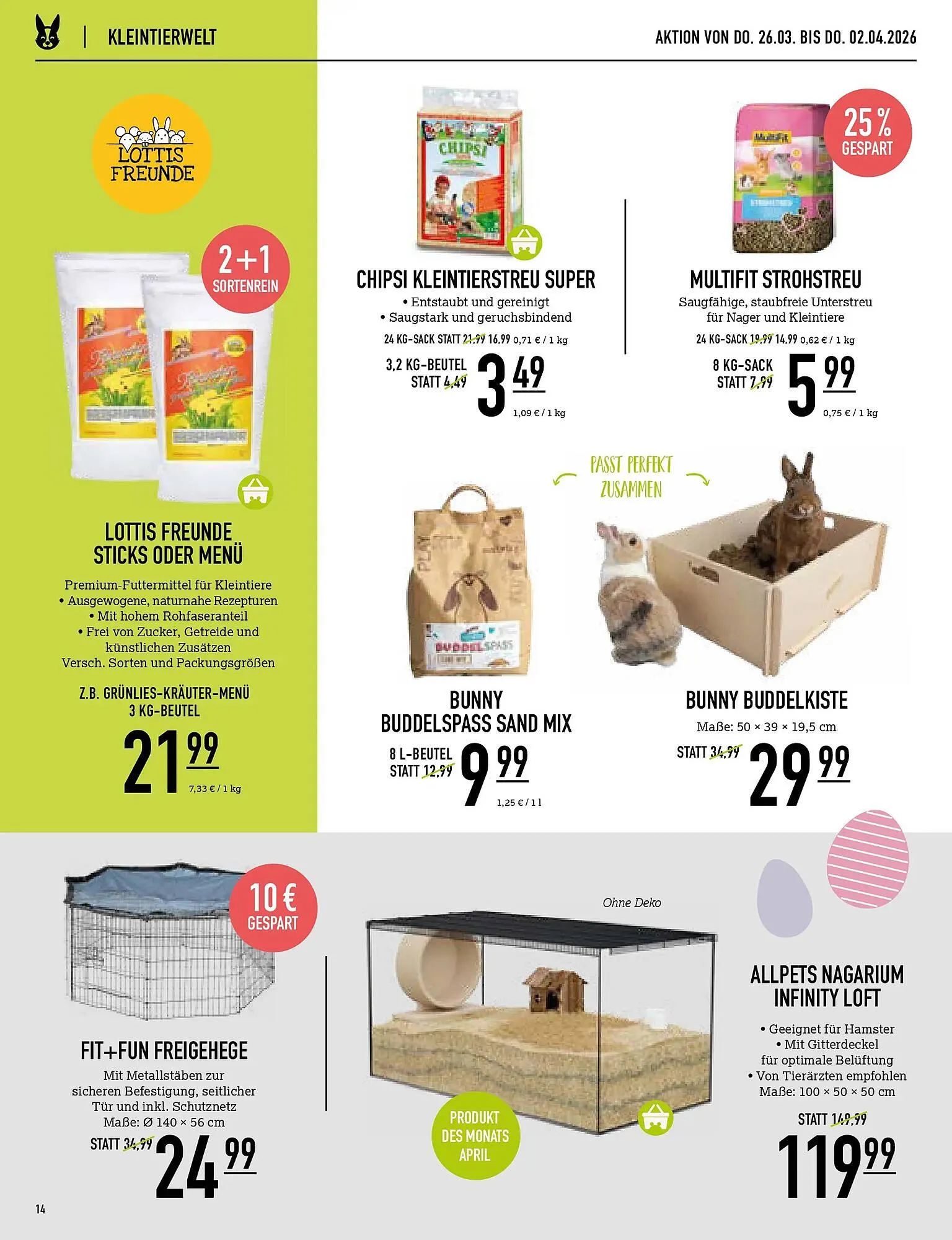 Kölle Zoo Prospekt von 25. März bis 2. April 2026 - Prospekt seite 14