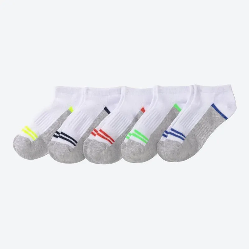 Kinder-Sport-Sneaker-Socken, 5er-Pack