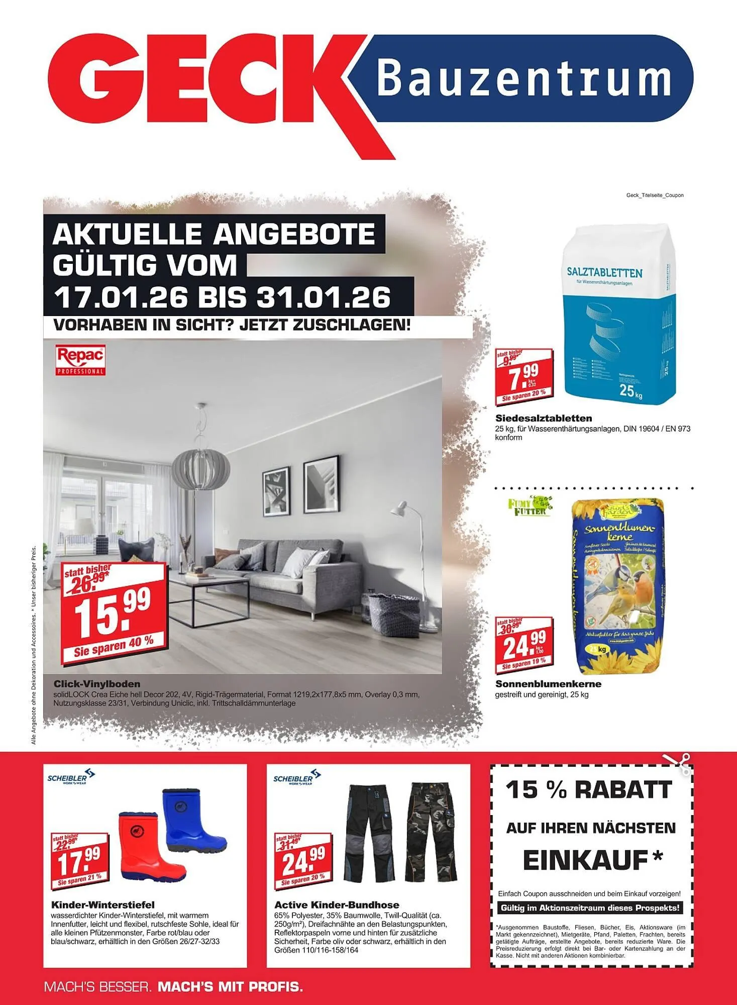 BauSpezi Prospekt von 17. Januar bis 31. Januar 2026 - Prospekt seite 1