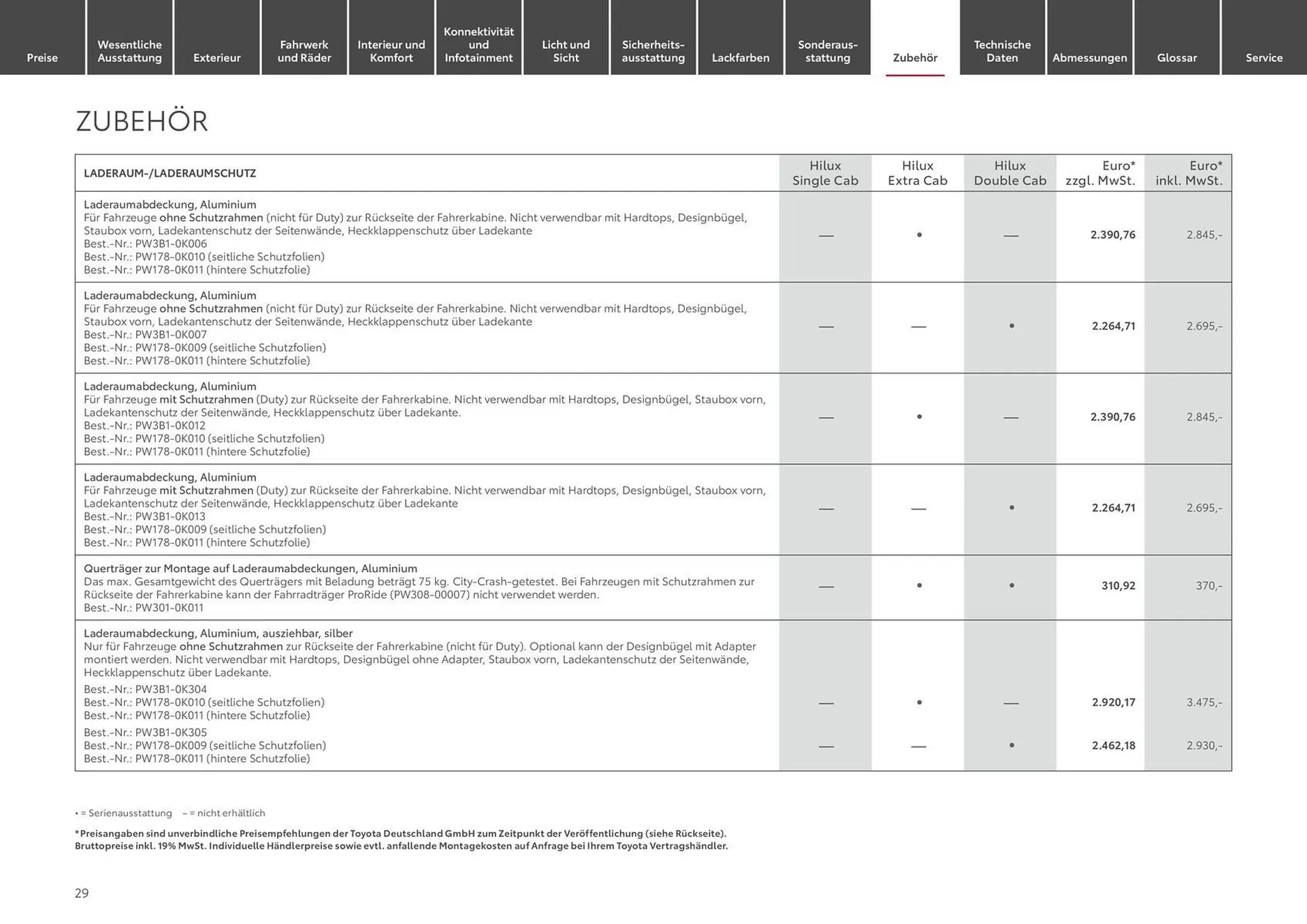Toyota Prospekt von 6. April bis 6. April 2025 - Prospekt seite 29