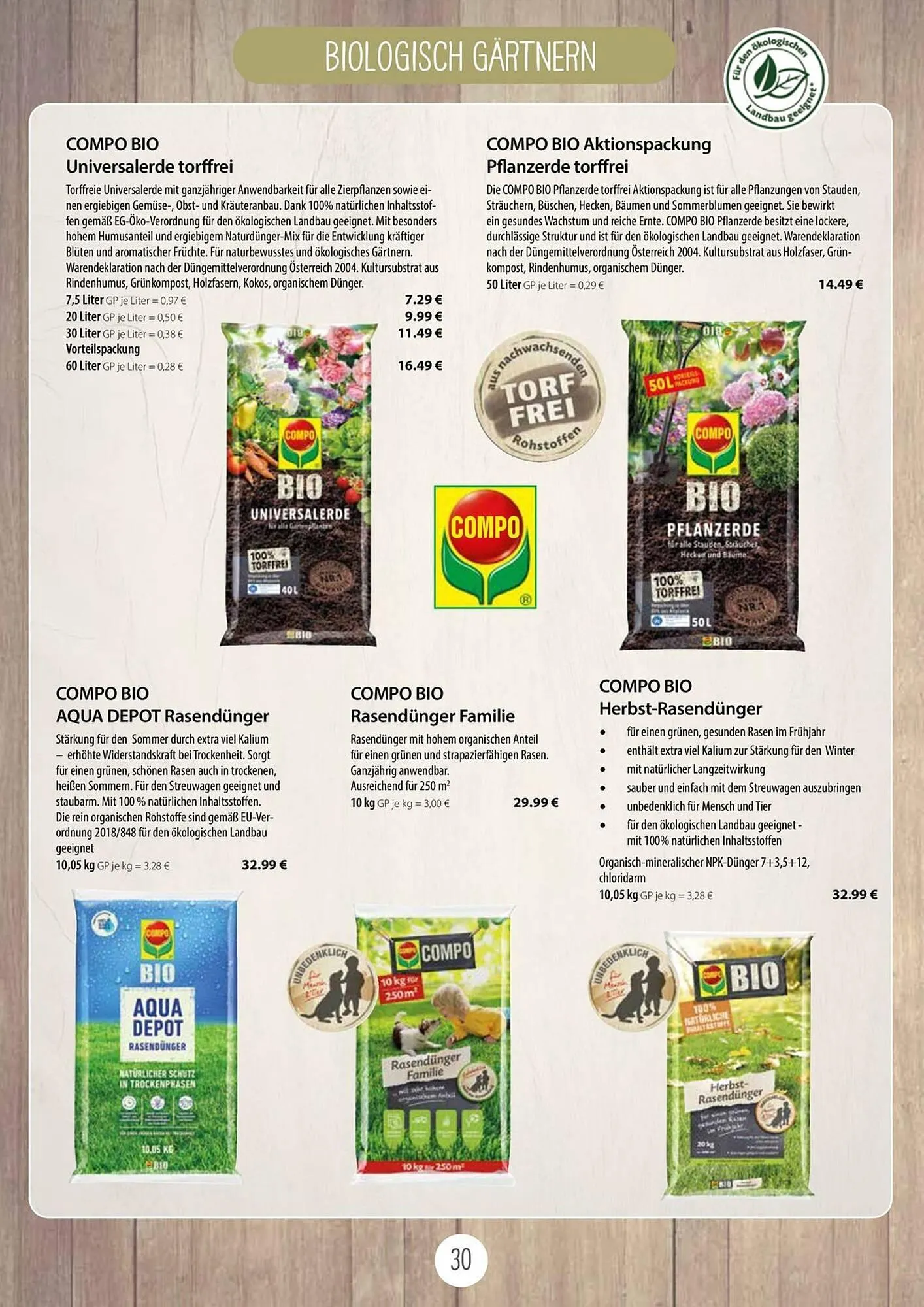 Kiebitzmarkt Prospekt von 16. April bis 31. August 2025 - Prospekt seite 30