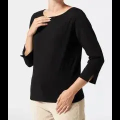 Shirt mit U-Boot-Ausschnitt