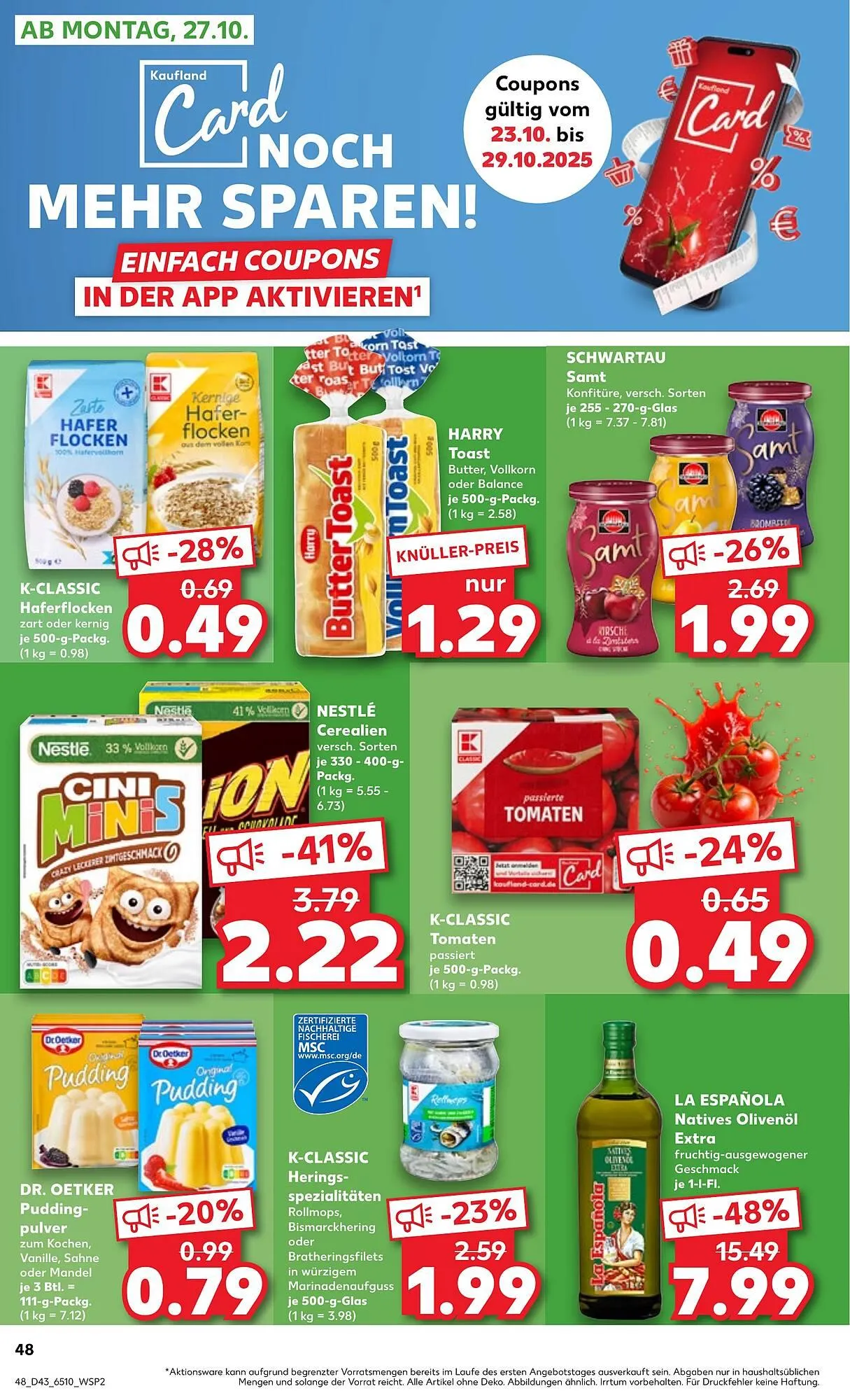 Kaufland Prospekt von 23. Oktober bis 29. Oktober 2025 - Prospekt seite 48