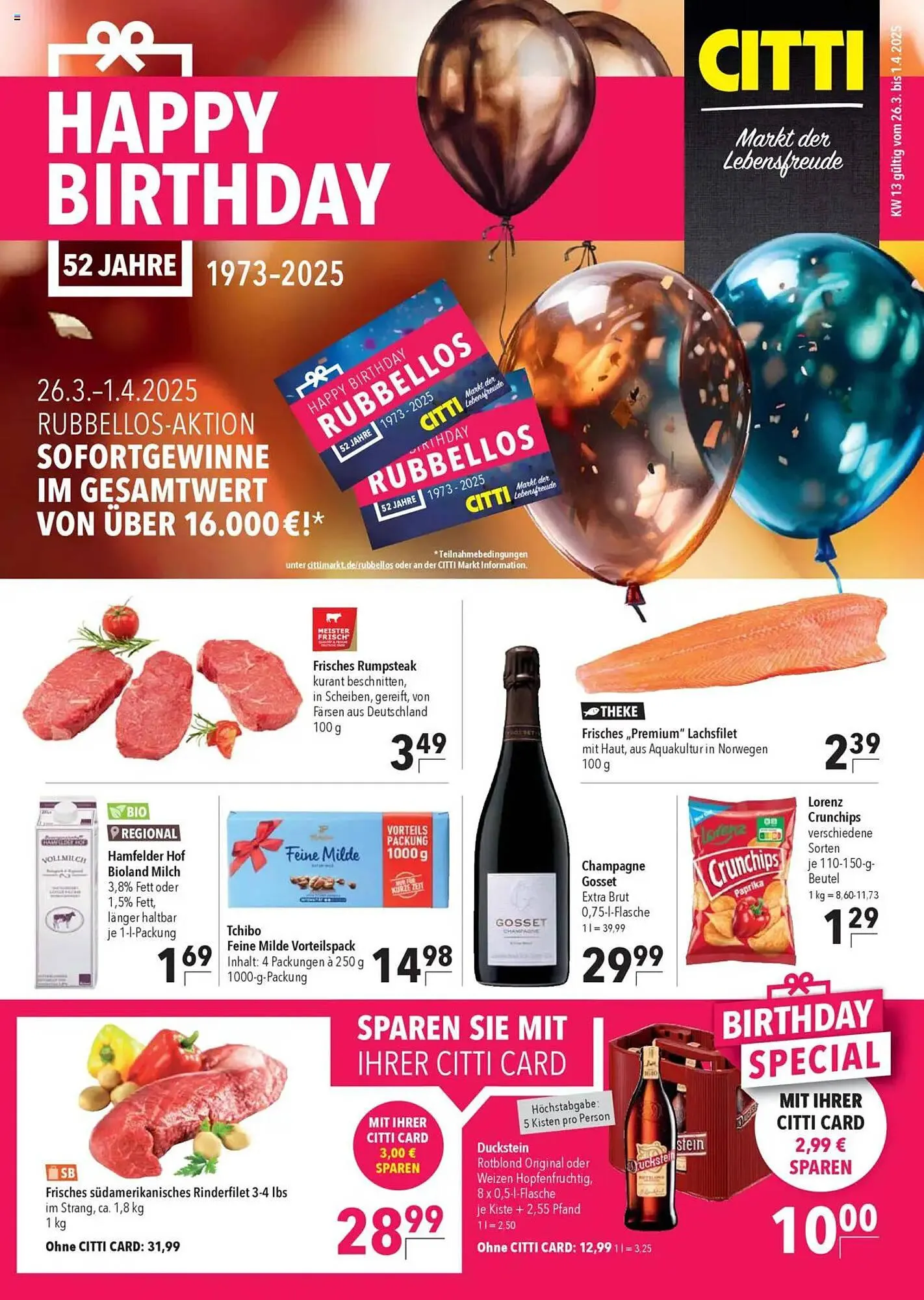 CITTI Markt Prospekt von 26. März bis 1. April 2025 - Prospekt seite 1