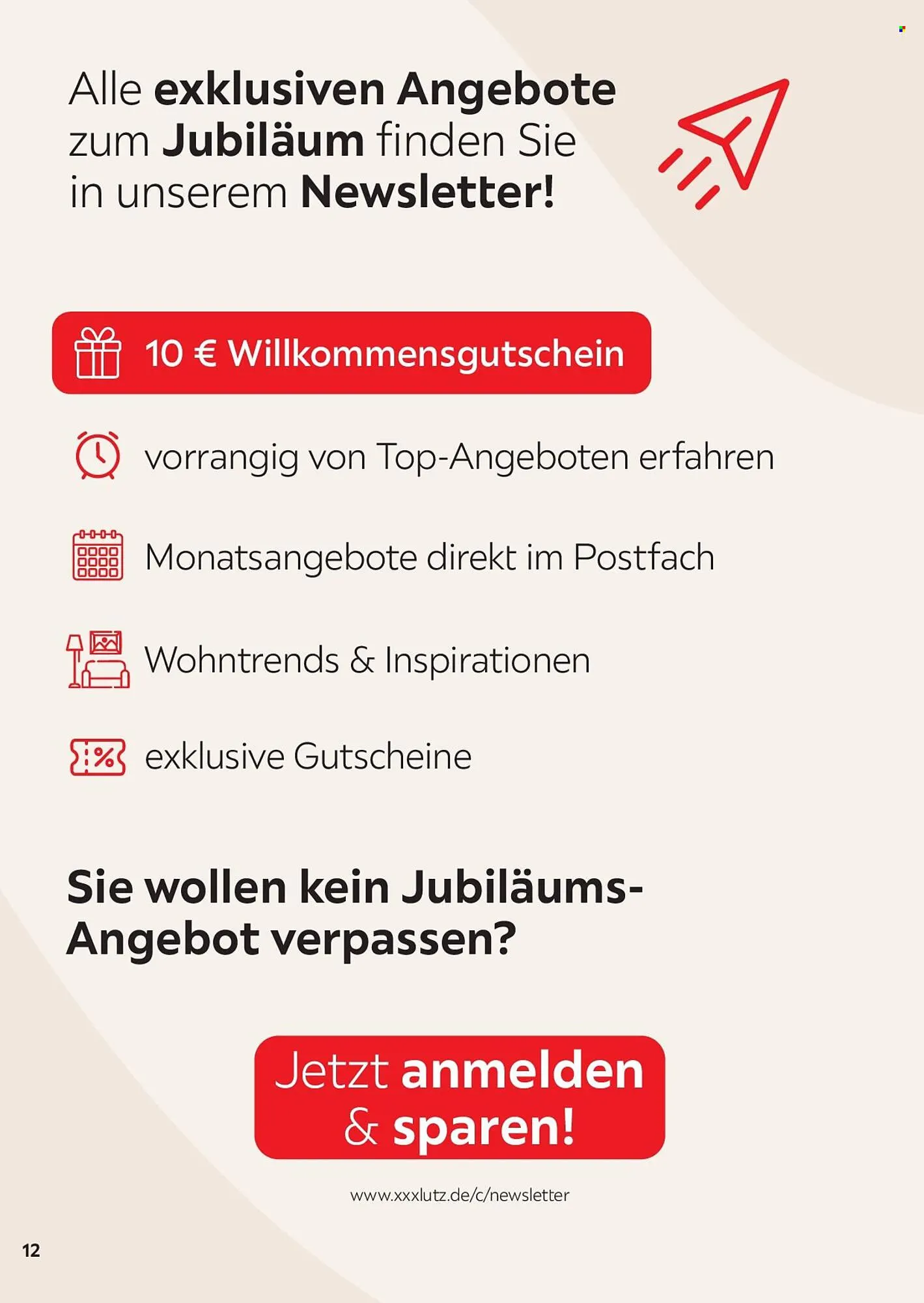 XXXLutz Prospekt von 1. August bis 31. Januar 2027 - Prospekt seite 12