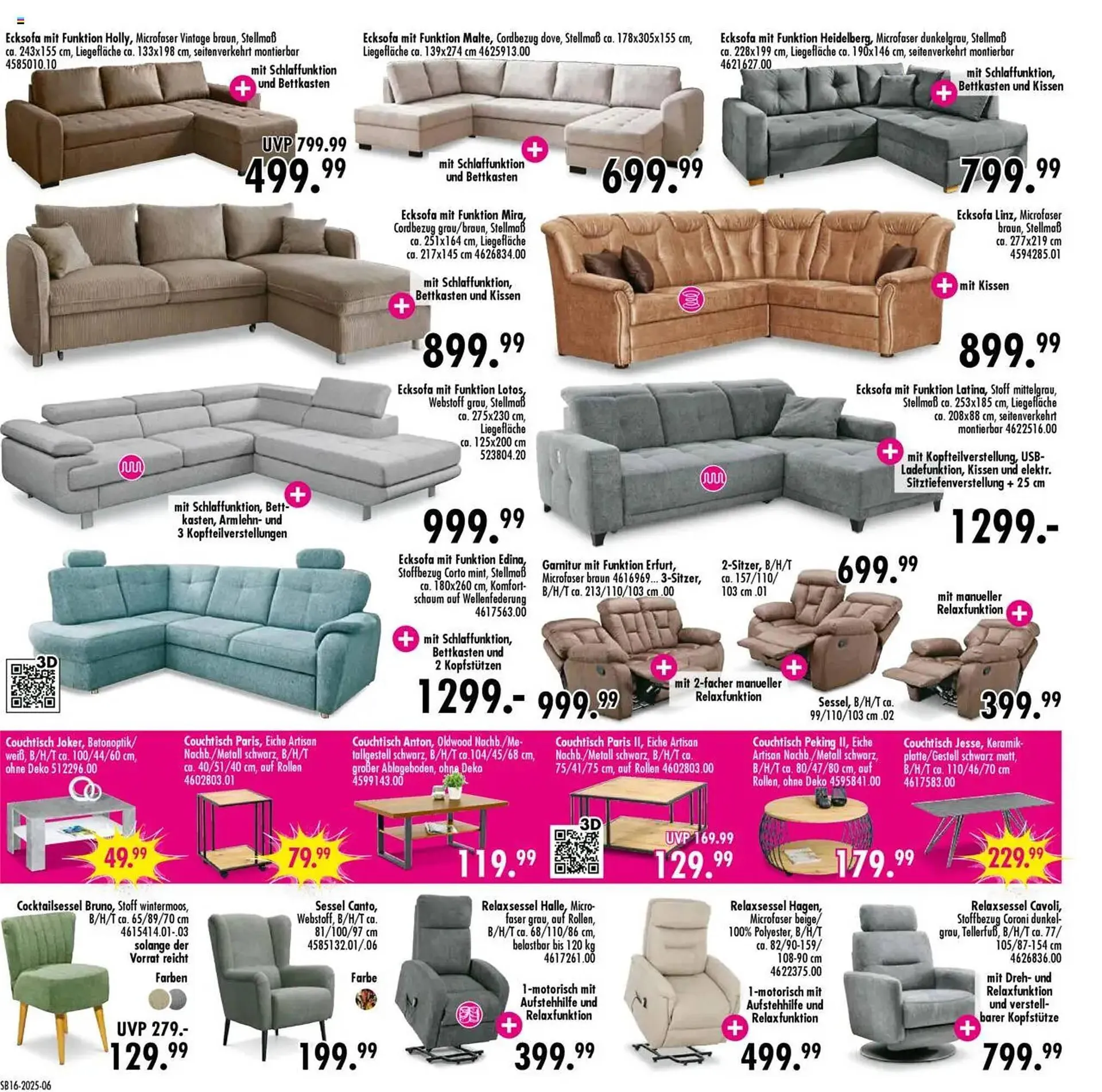 Möbel Boss Prospekt von 14. April bis 27. April 2025 - Prospekt seite 6