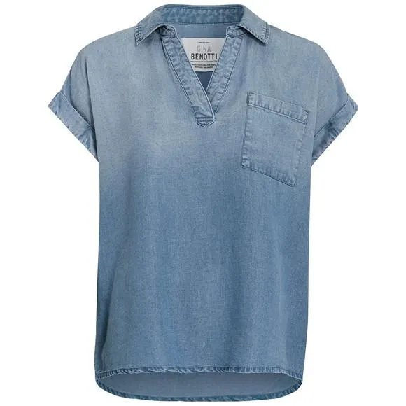 Damen Bluse mit Brusttasche