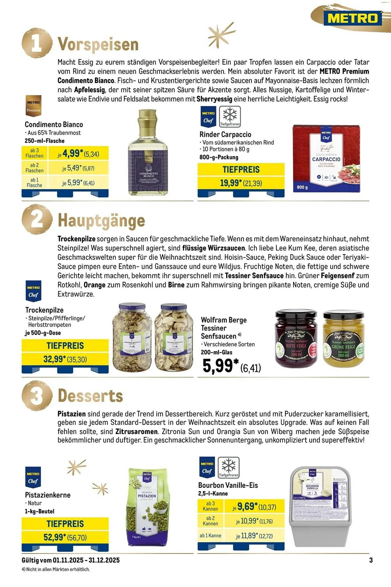 METRO Prospekt von 1. November bis 31. Dezember 2025 - Prospekt seite 3