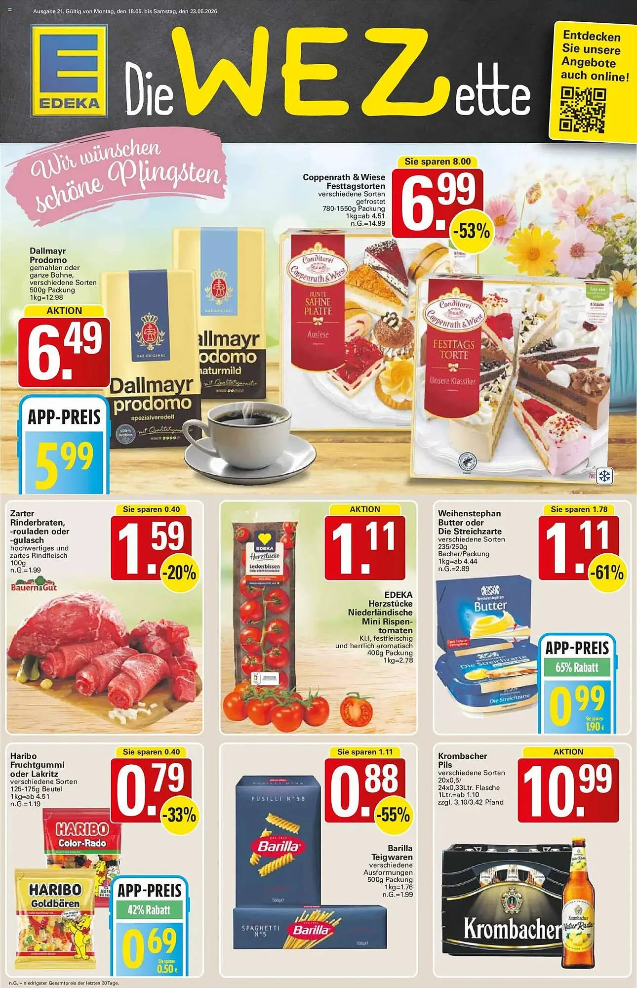 WEZ Prospekt von 18. Mai bis 23. Mai 2026 - Prospekt seite 1