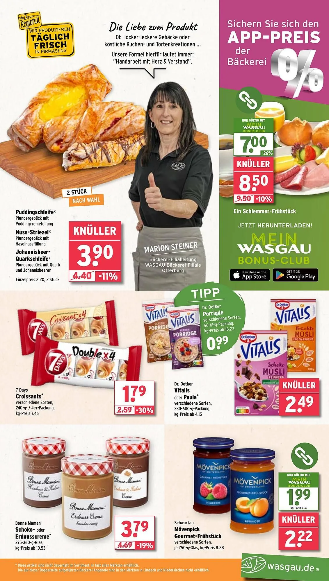 Wasgau Prospekt von 31. März bis 5. April 2025 - Prospekt seite 15