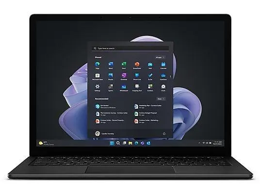 MICROSOFT Surface Laptop5 512GB (13"/i5/8GB) Black W10P, Notebook, mit 13,5 Zoll Display Touchscreen, Intel® Evo™ Plattform, Intel® Core™ i5,i5-1245U Prozessor, 8 GB RAM, 512 GB SSD, Intel® Keine Grafikkarte, Schwarz, Windows 10 Pro (64 Bit)