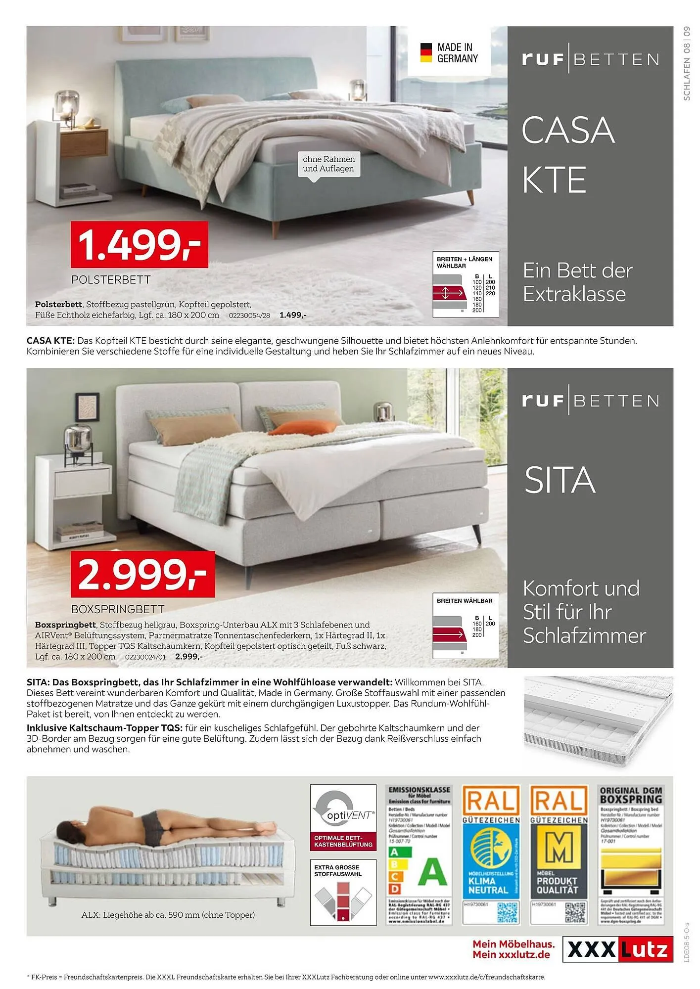 XXXLutz Prospekt von 28. Juli bis 10. August 2025 - Prospekt seite 9