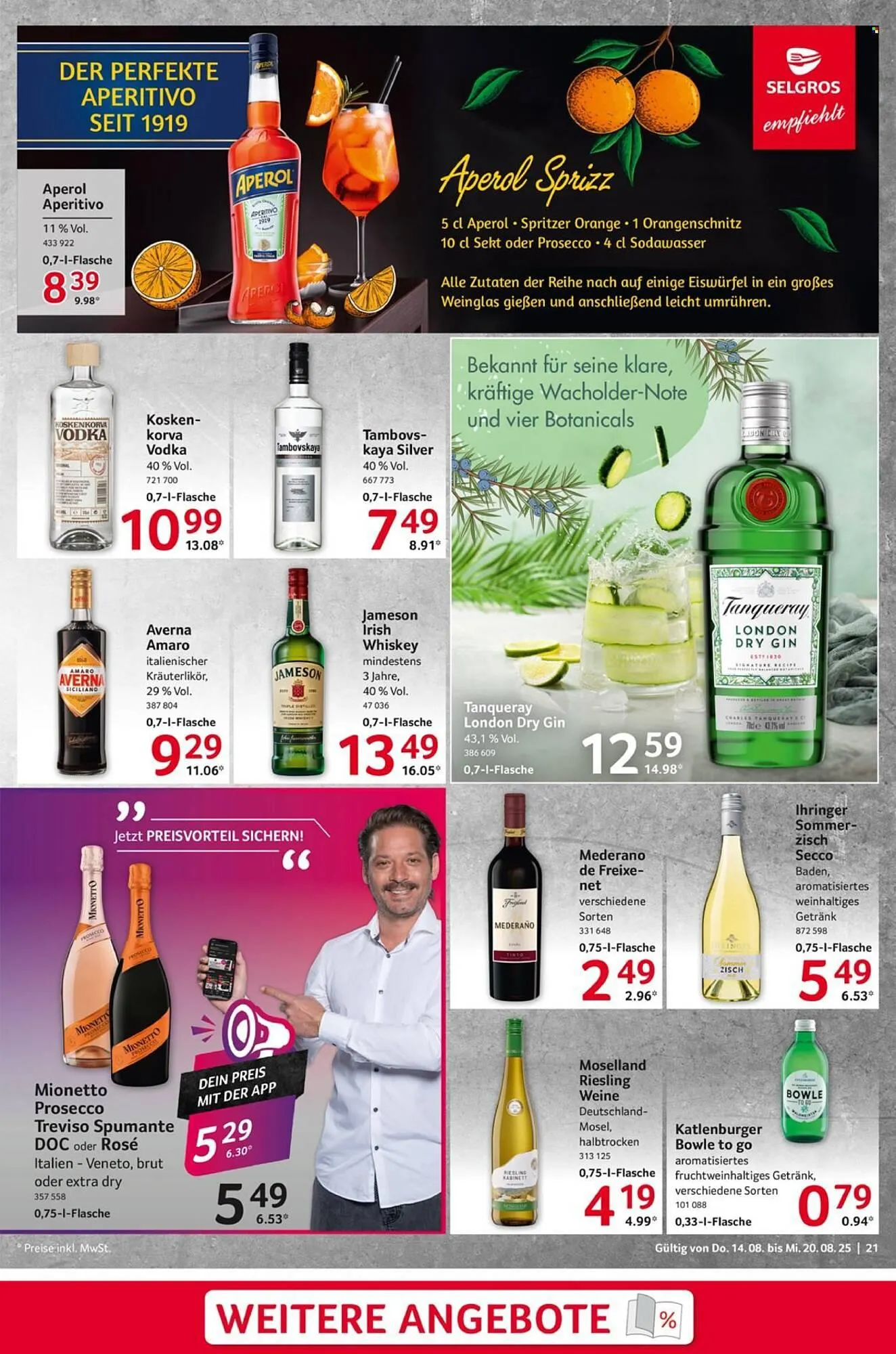 Selgros Prospekt von 14. August bis 20. August 2025 - Prospekt seite 21