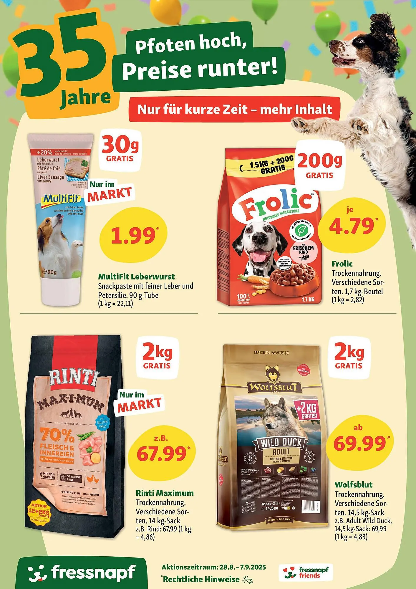 Fressnapf Prospekt von 27. August bis 7. September 2025 - Prospekt seite 13