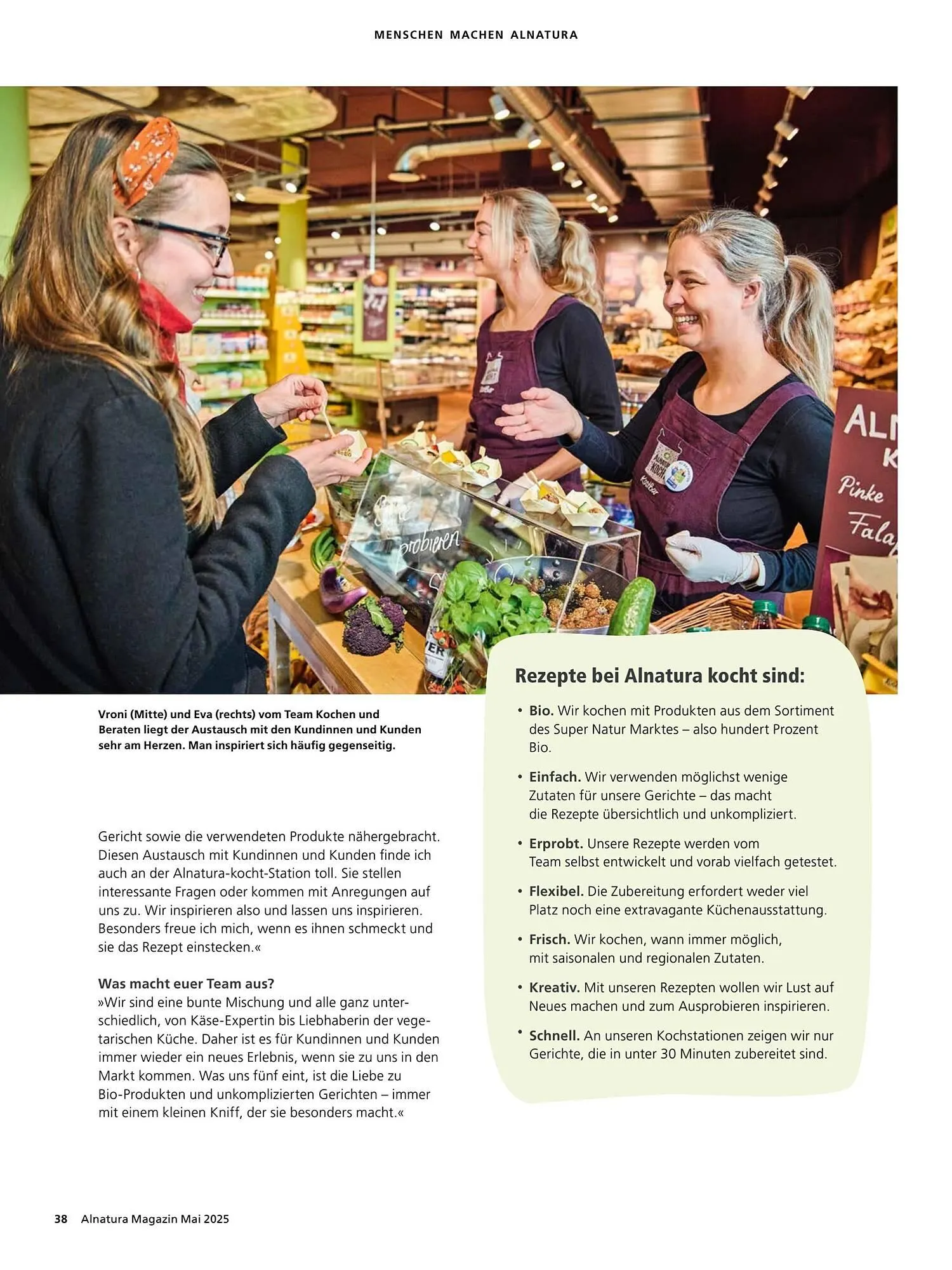 Alnatura Prospekt von 2. Mai bis 1. Juni 2025 - Prospekt seite 38