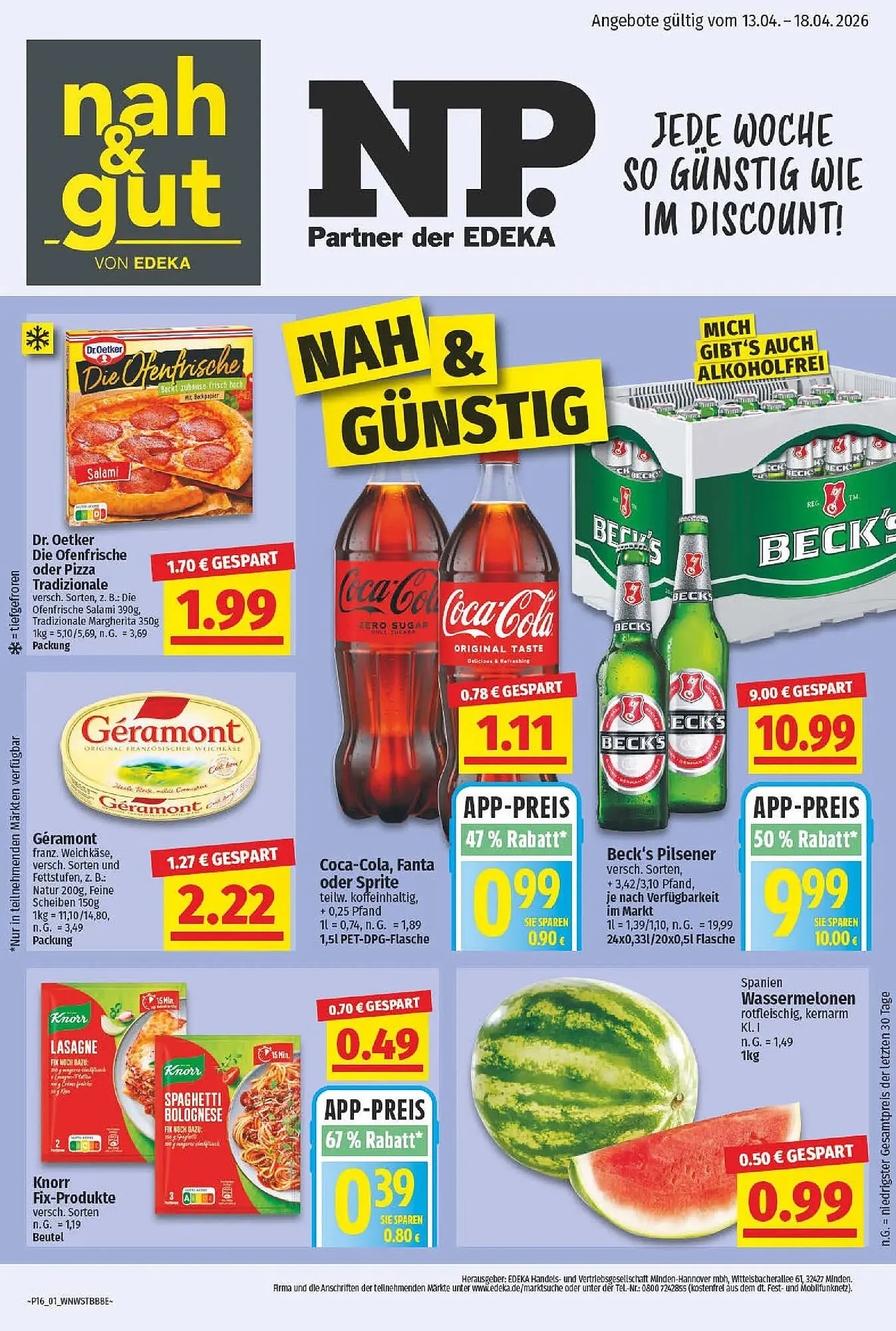 NP Discount Prospekt von 12. April bis 18. April 2026 - Prospekt seite 1