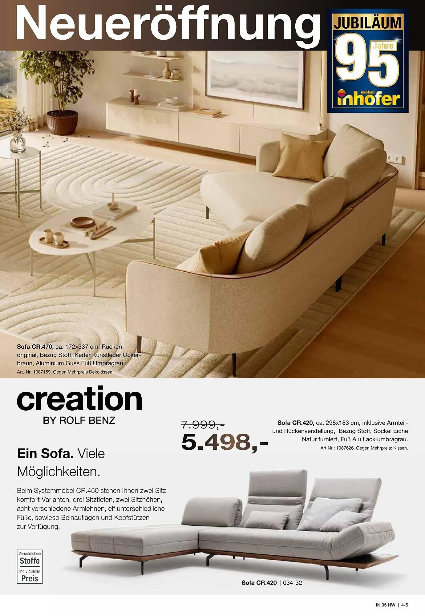 Möbel Inhofer Prospekt von 18. Februar bis 14. März 2026 - Prospekt seite 5