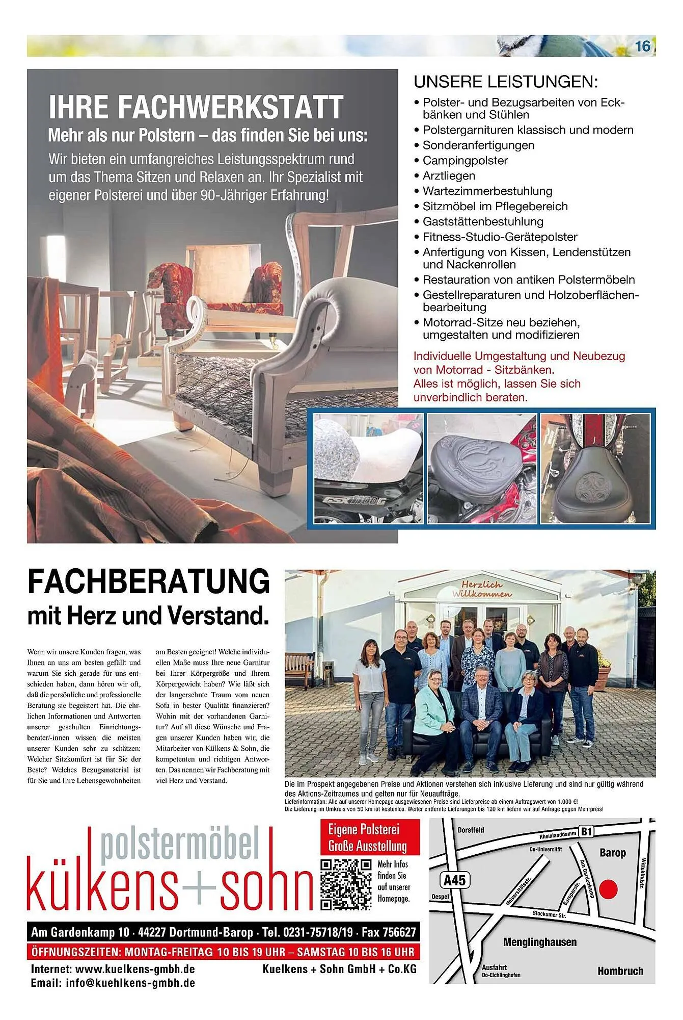 külkens+sohn Polstermöbel Prospekt von 15. März bis 12. April 2025 - Prospekt seite 16