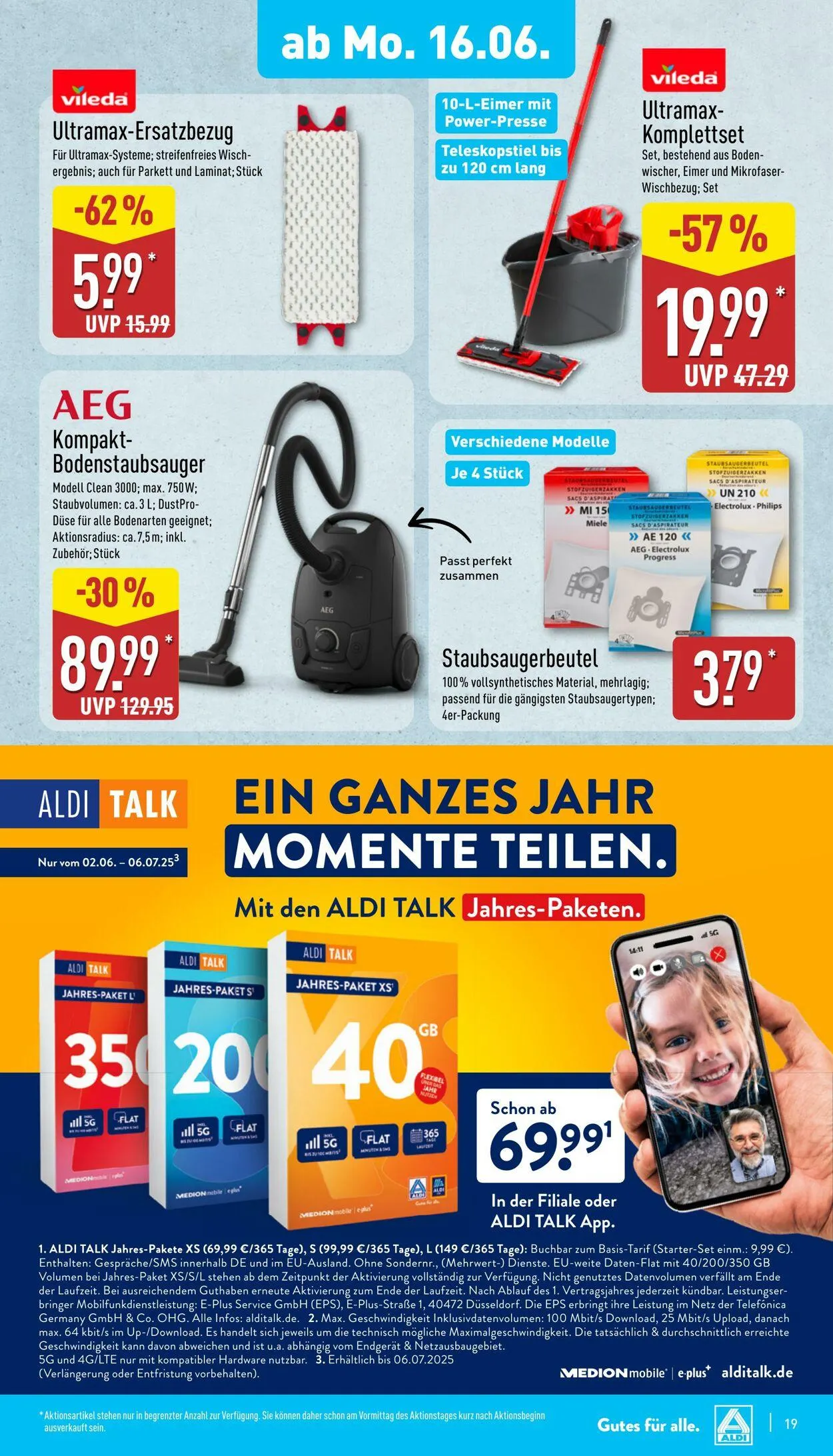 Aldi-Nord von 16. Juni bis 21. Juni 2025 - Prospekt seite 19