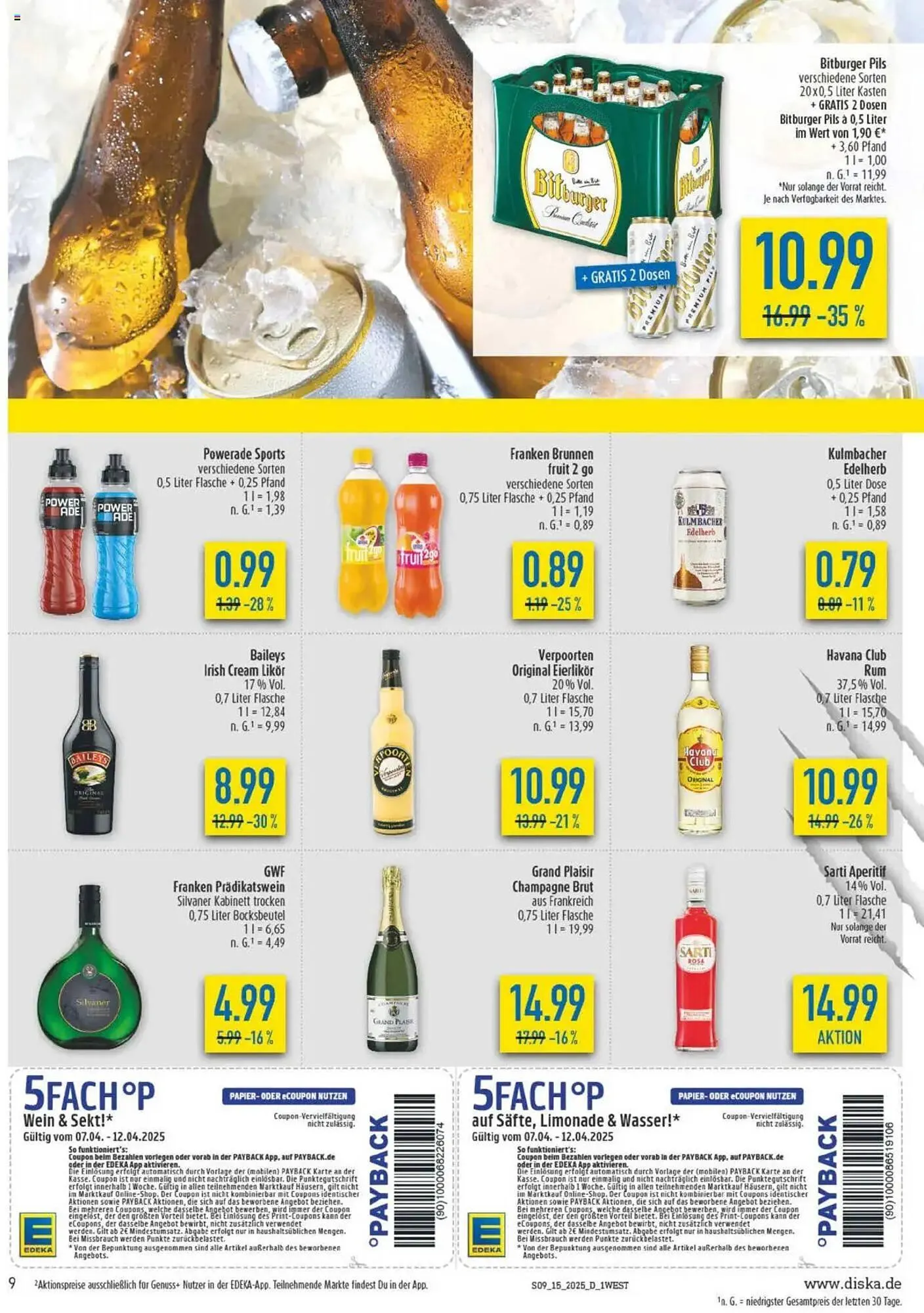 diska Prospekt von 7. April bis 12. April 2025 - Prospekt seite 9