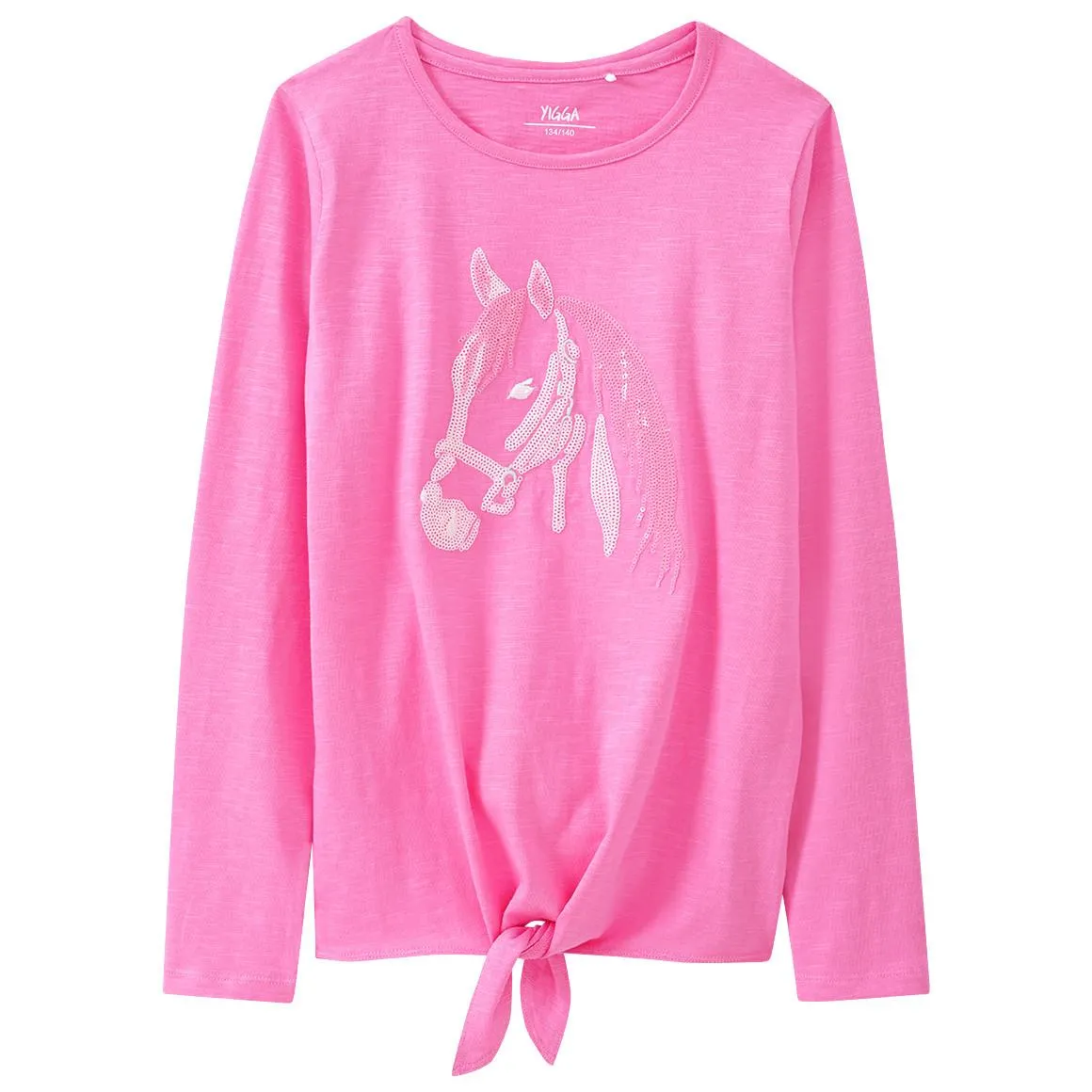 Mädchen Langarmshirt mit Pailletten