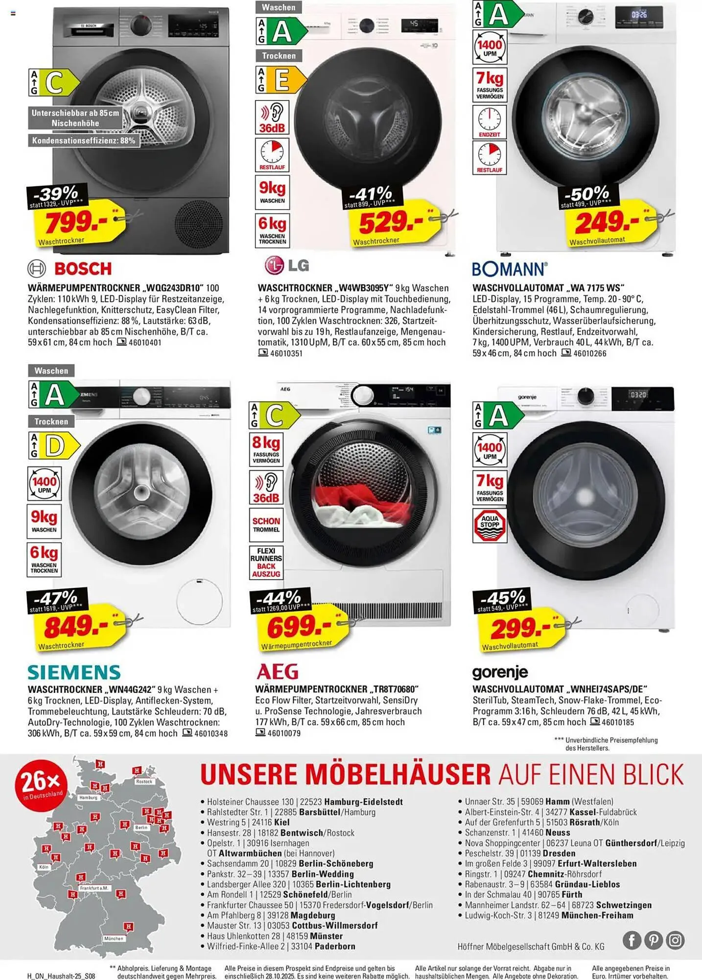 Höffner Prospekt von 15. Oktober bis 28. Oktober 2025 - Prospekt seite 8