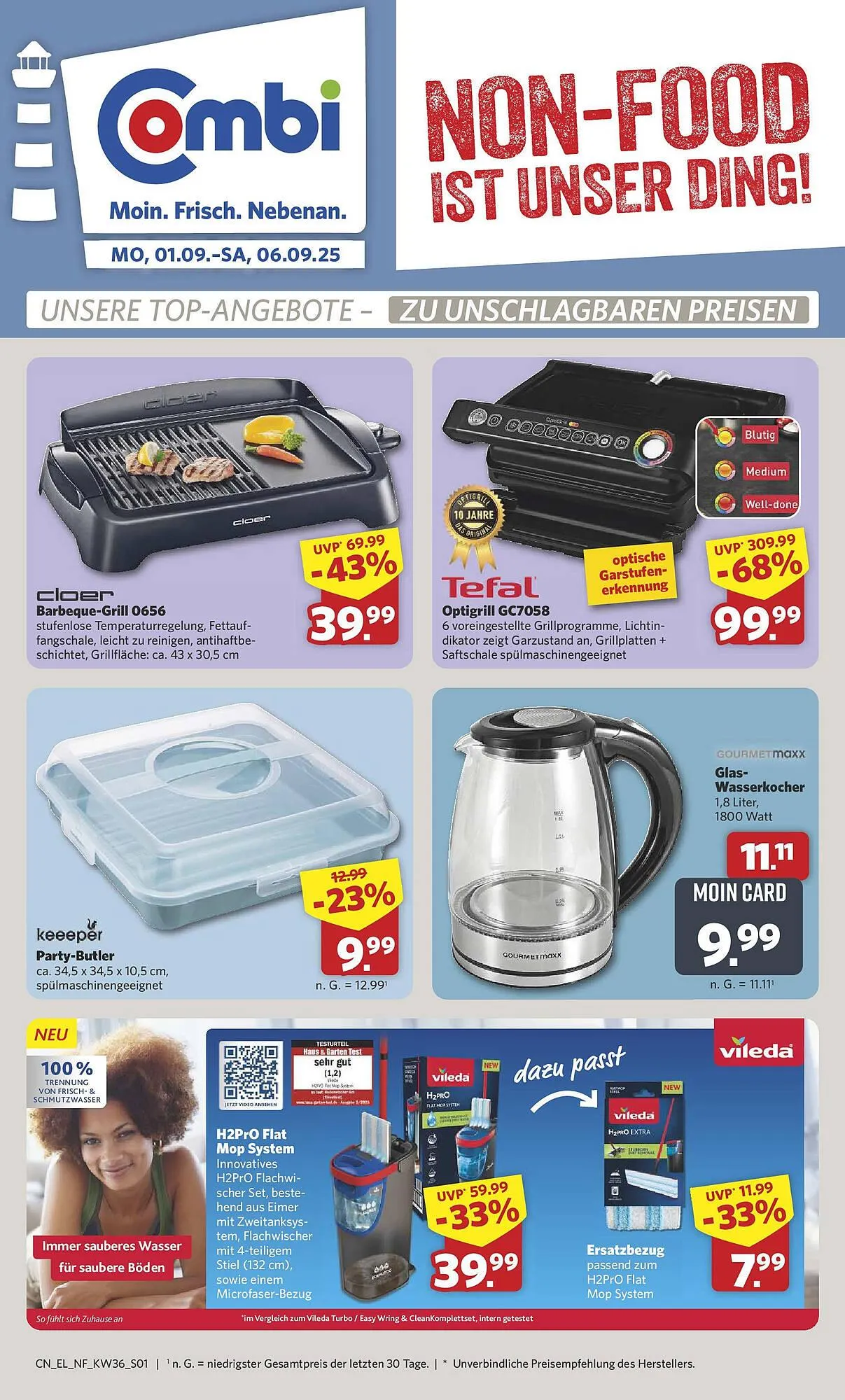 Combi Prospekt von 31. August bis 6. September 2025 - Prospekt seite 1