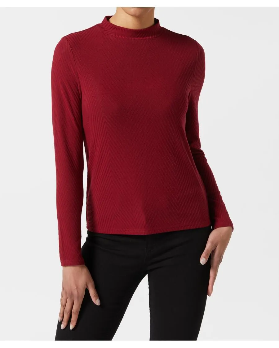 Langarmshirt Zickzack