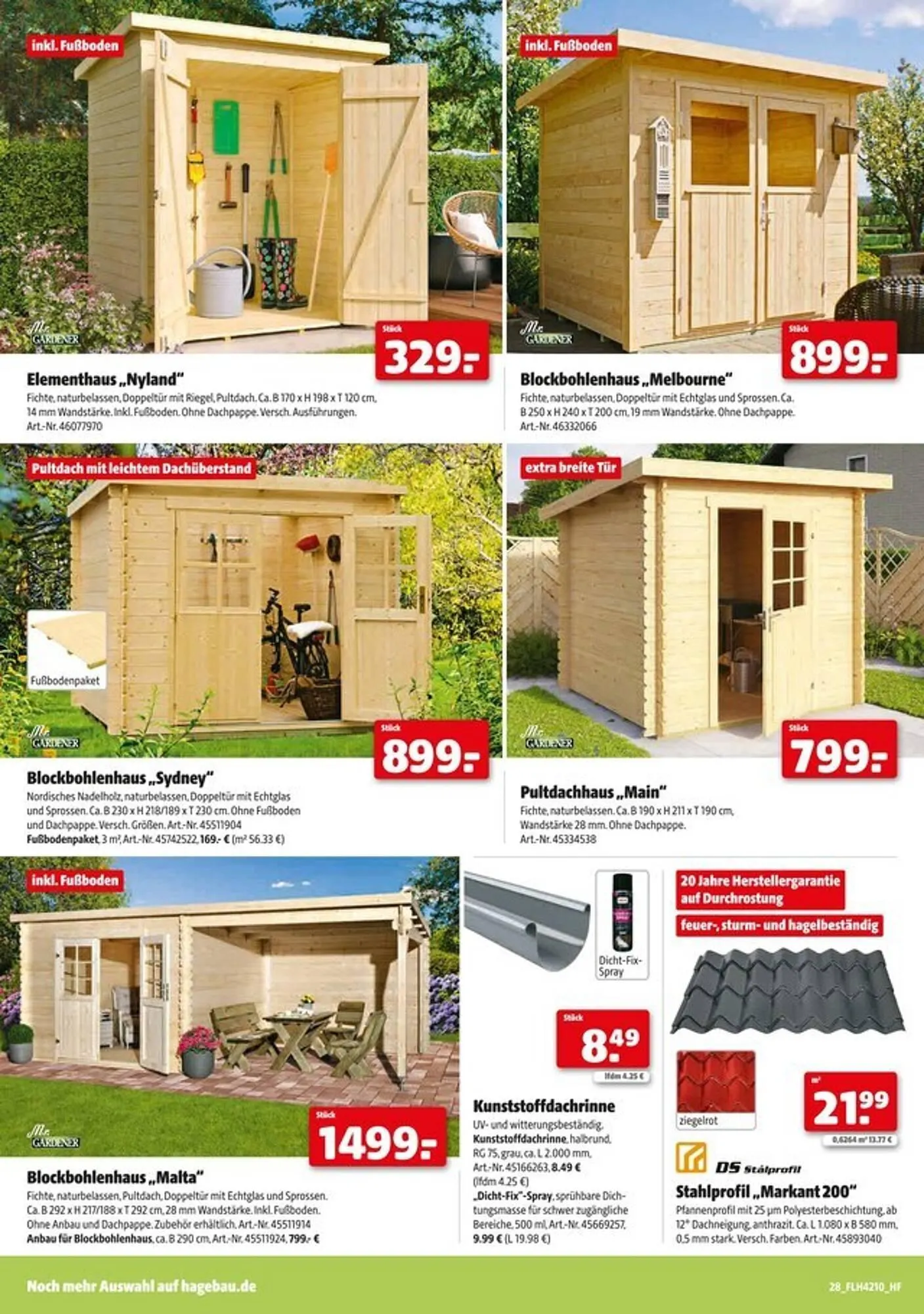 Hagebau Prospekt von 1. März bis 12. April 2025 - Prospekt seite 28