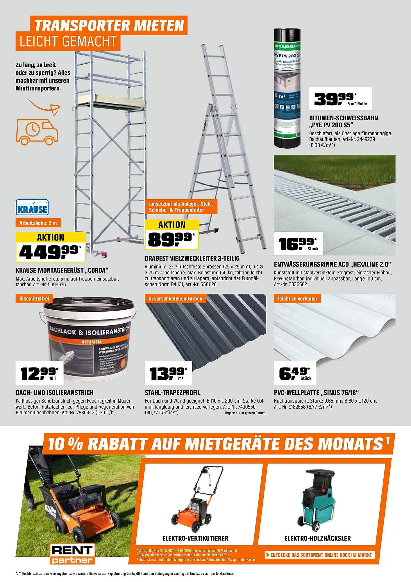 OBI Prospekt von 31. Juli bis 14. August 2025 - Prospekt seite 8