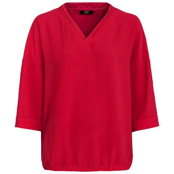 Damen Bluse mit elastischem Saum