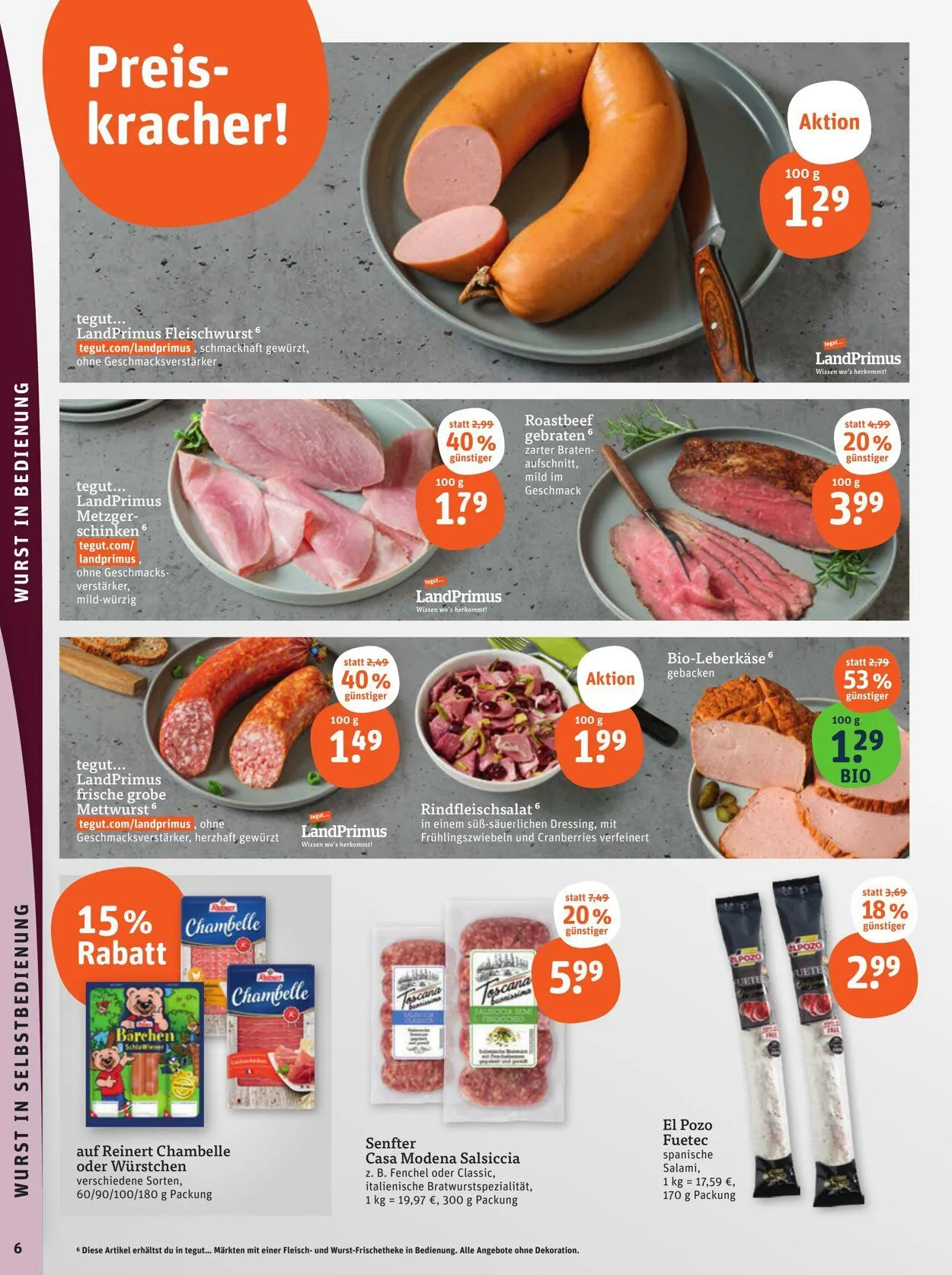 Tegut Aktueller Prospekt von 14. Juli bis 20. Juli 2025 - Prospekt seite 8