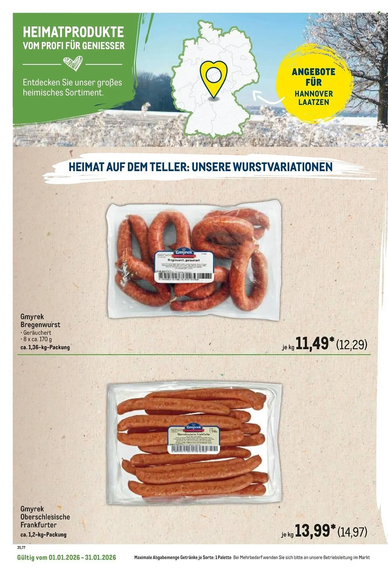 METRO Prospekt von 1. Januar bis 31. Januar 2026 - Prospekt seite 76