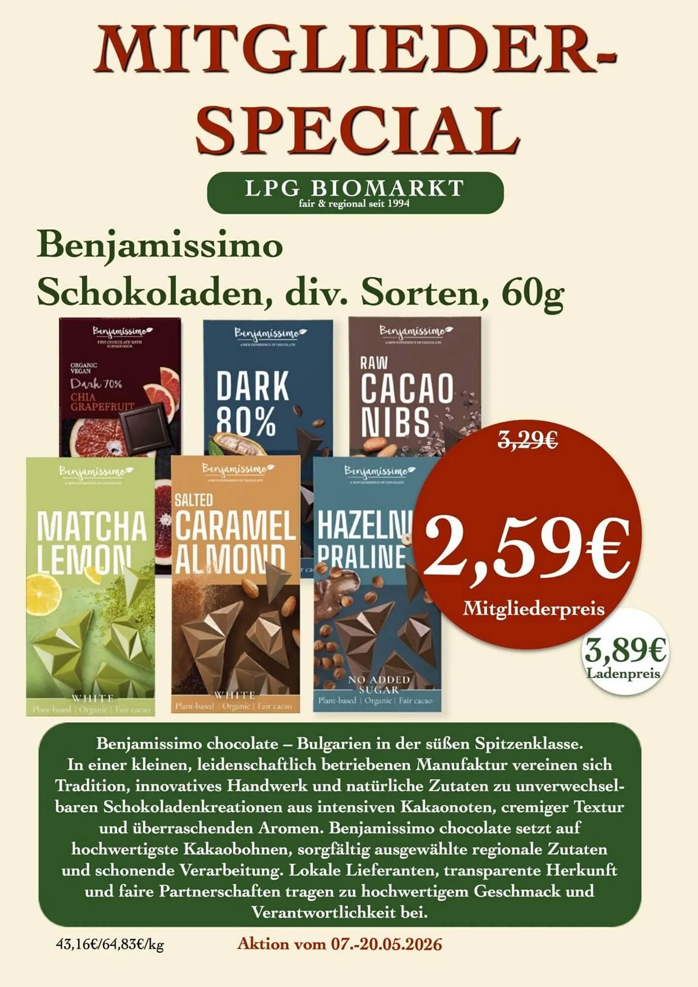 LPG Biomarkt Prospekt von 7. Mai bis 13. Mai 2026 - Prospekt seite 20