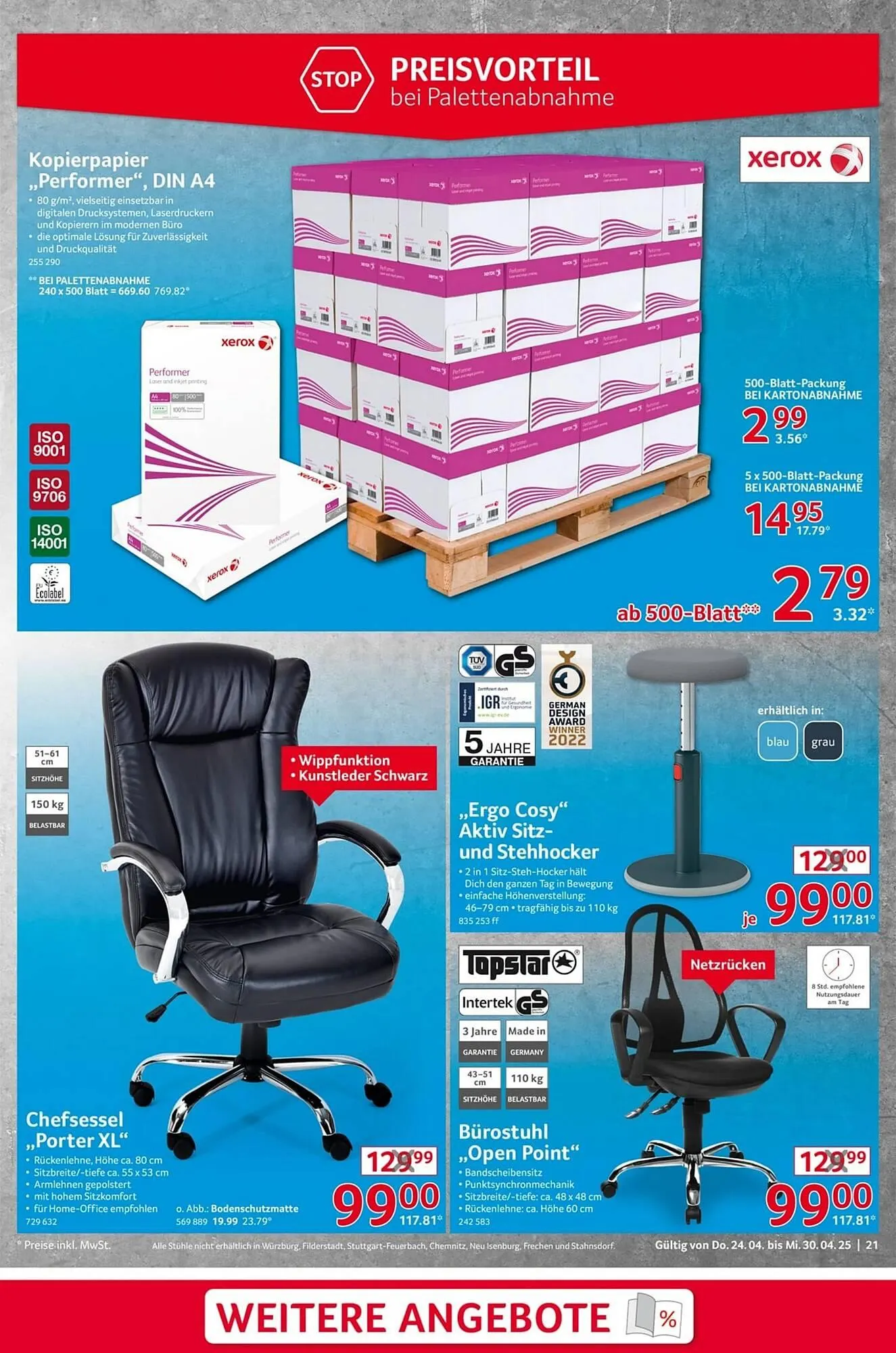 Selgros Prospekt von 24. April bis 30. April 2025 - Prospekt seite 21