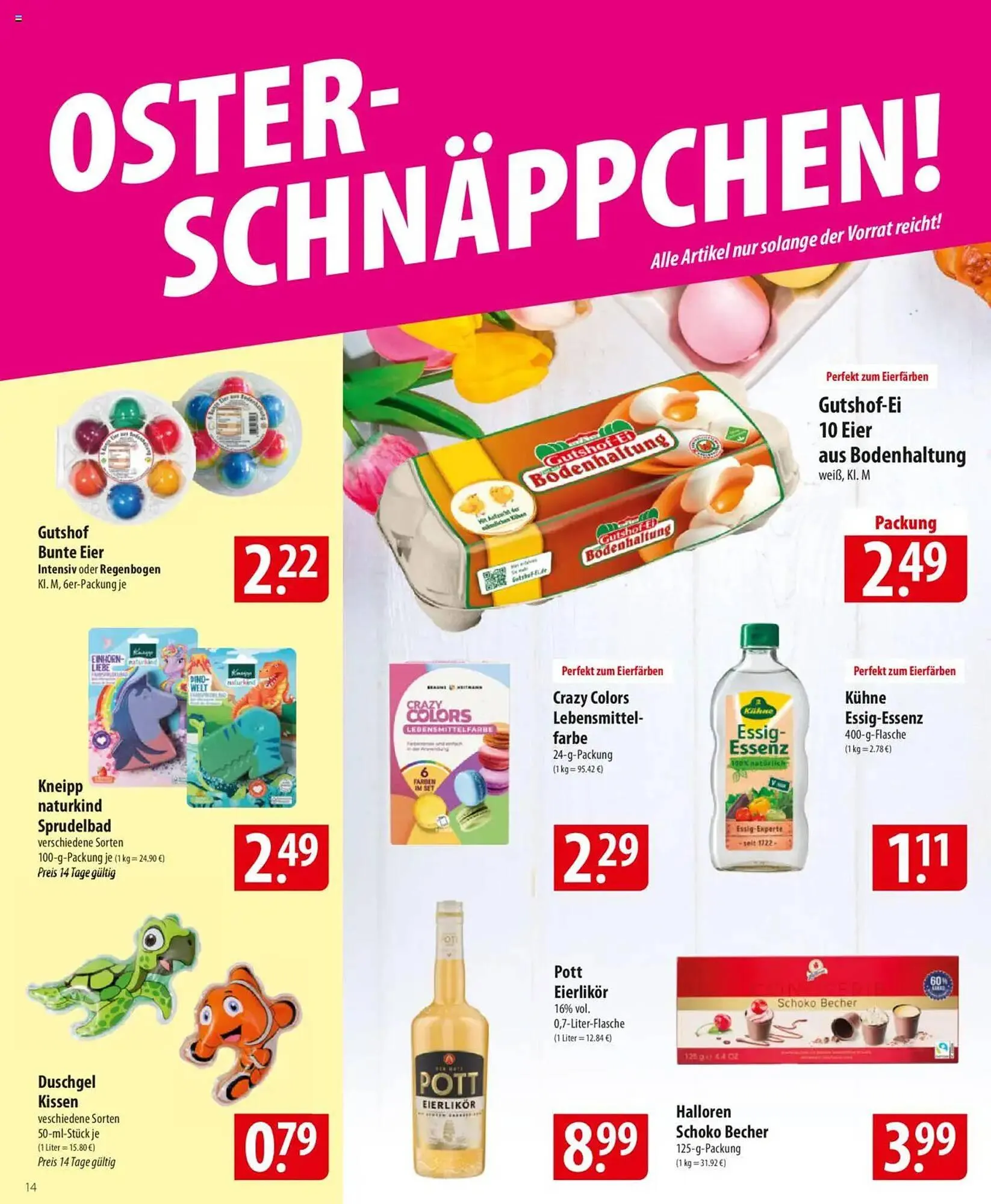 Famila Nord Ost Prospekt von 7. April bis 12. April 2025 - Prospekt seite 14