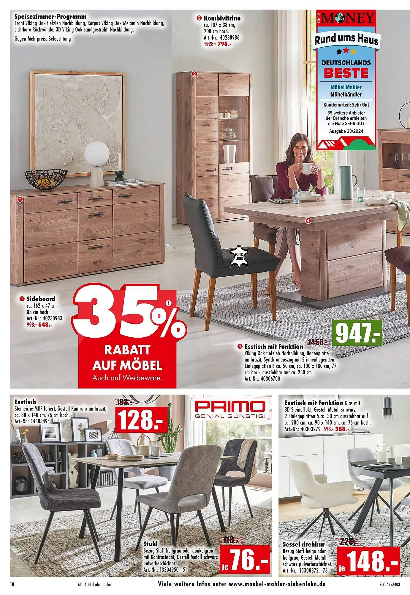 Möbel Mahler Prospekt von 26. März bis 1. April 2025 - Prospekt seite 10