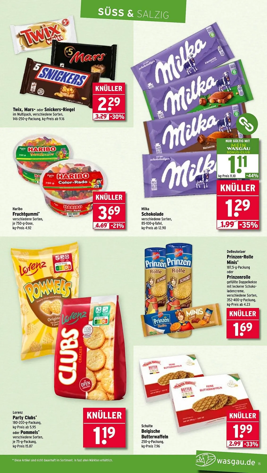 Wasgau Prospekt von 21. Juli bis 26. Juli 2025 - Prospekt seite 15