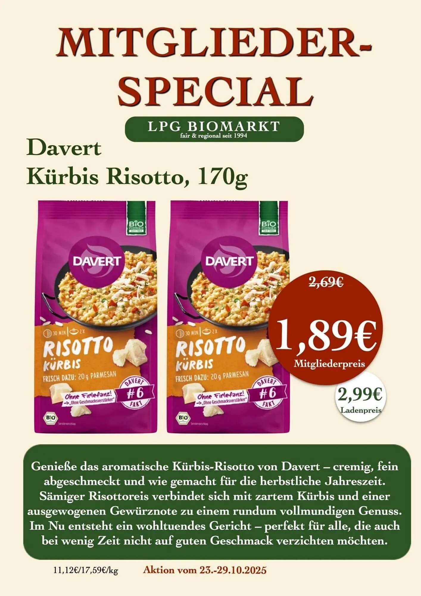 LPG Biomarkt Prospekt von 23. Oktober bis 29. Oktober 2025 - Prospekt seite 13