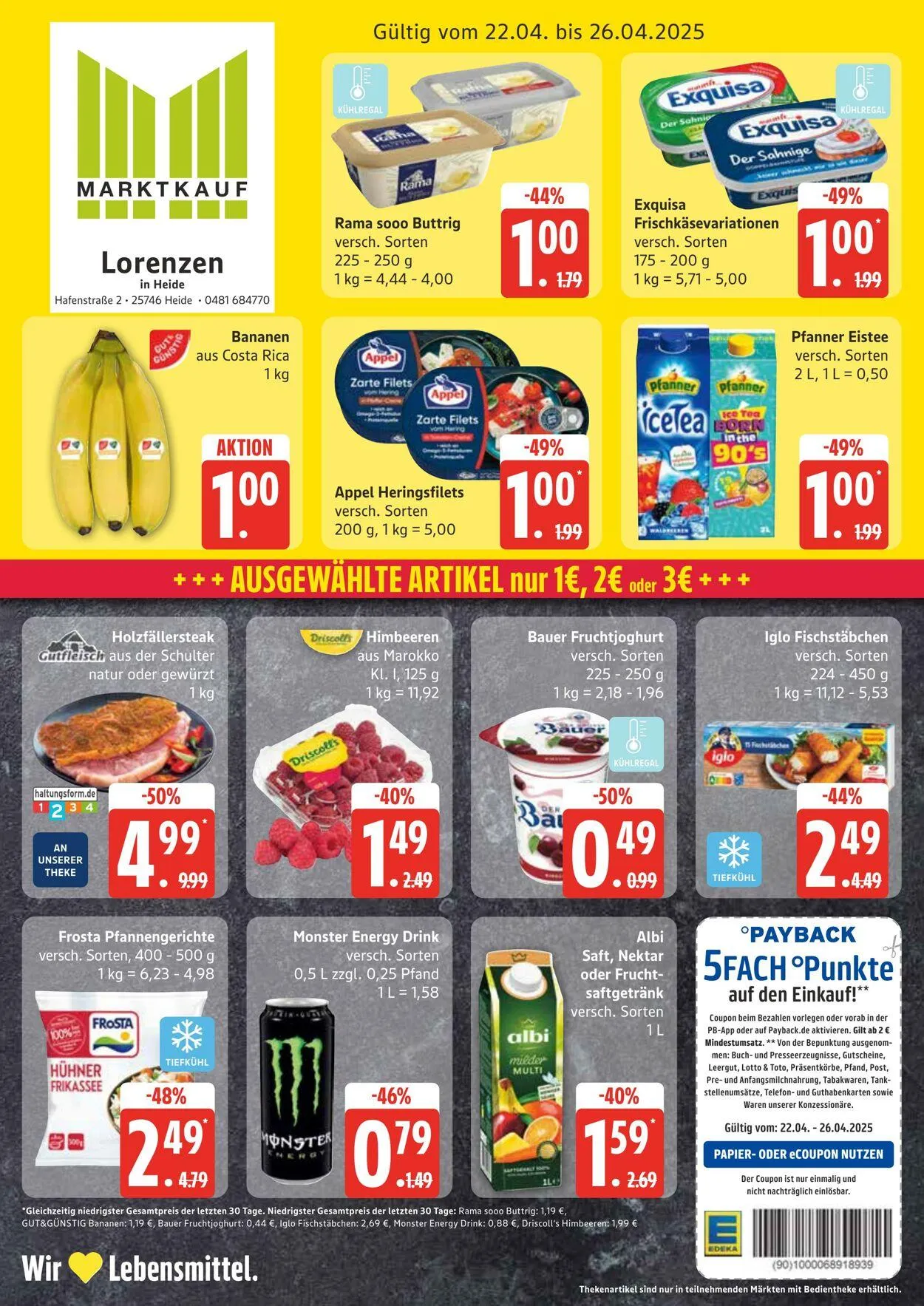 Marktkauf von 21. April bis 26. April 2025 - Prospekt seite 1