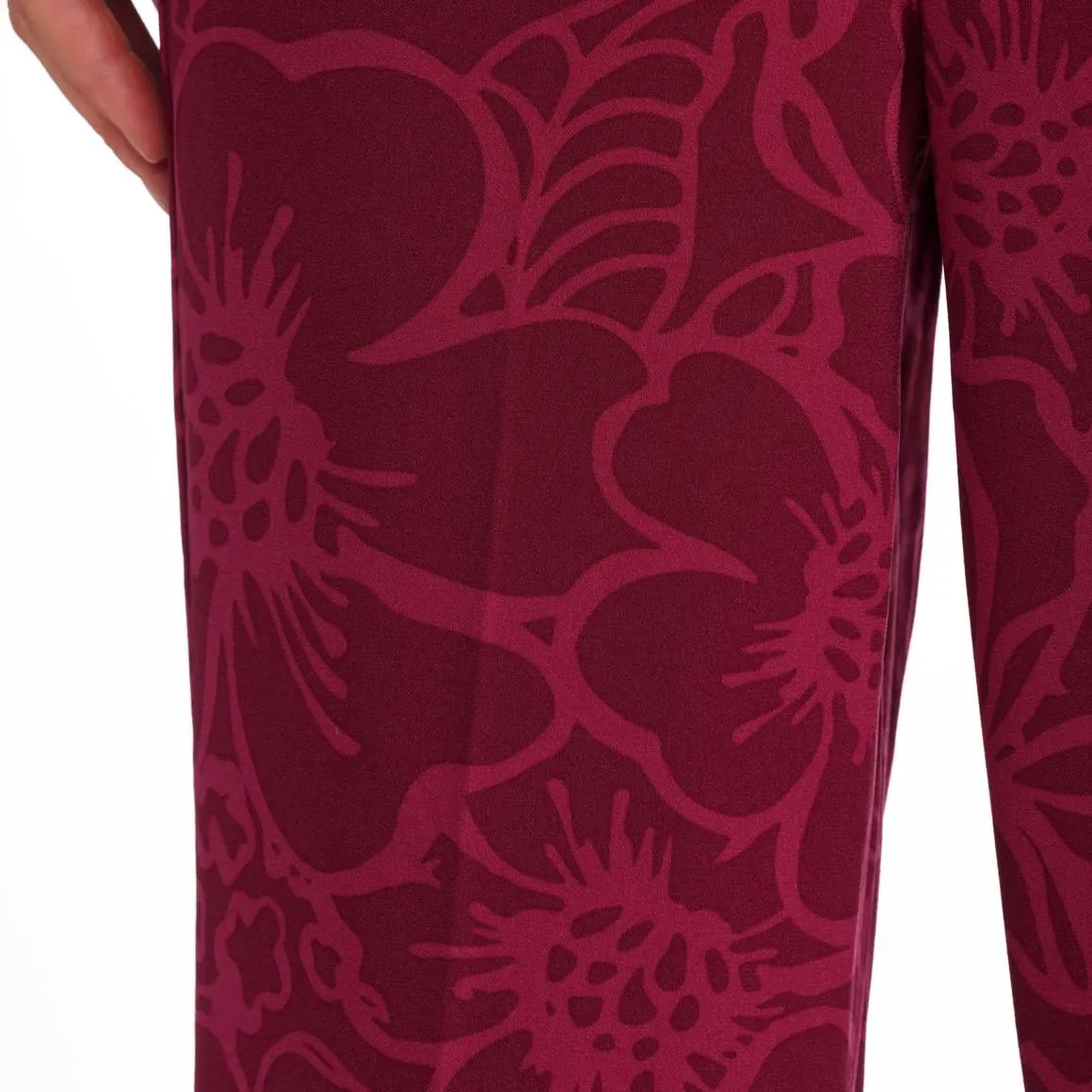 Damen Hose mit Allover-Muster