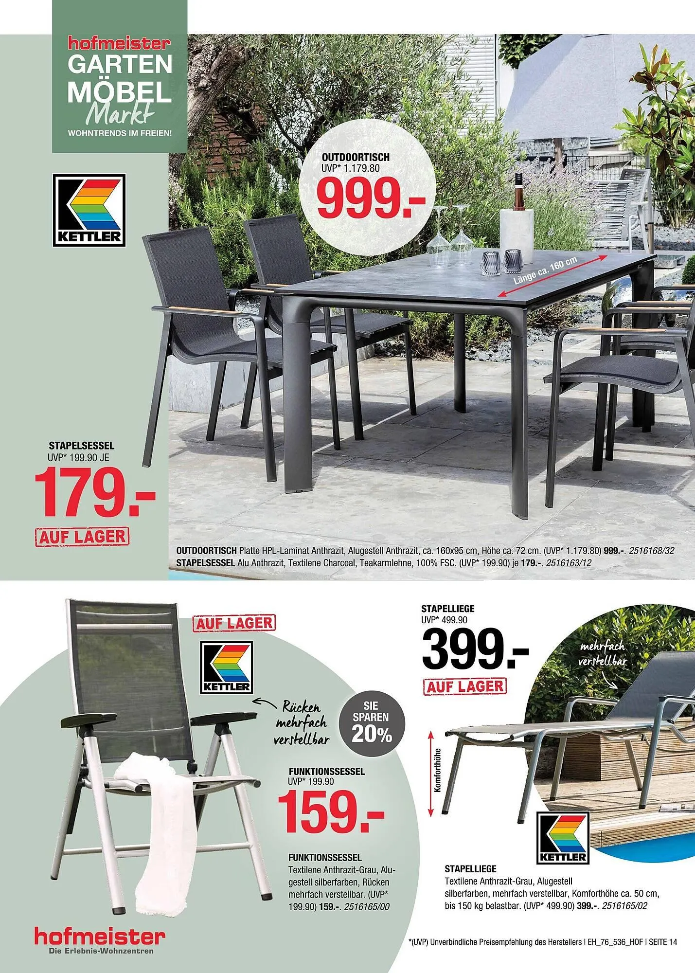 Hofmeister Prospekt von 8. April bis 5. Mai 2026 - Prospekt seite 14