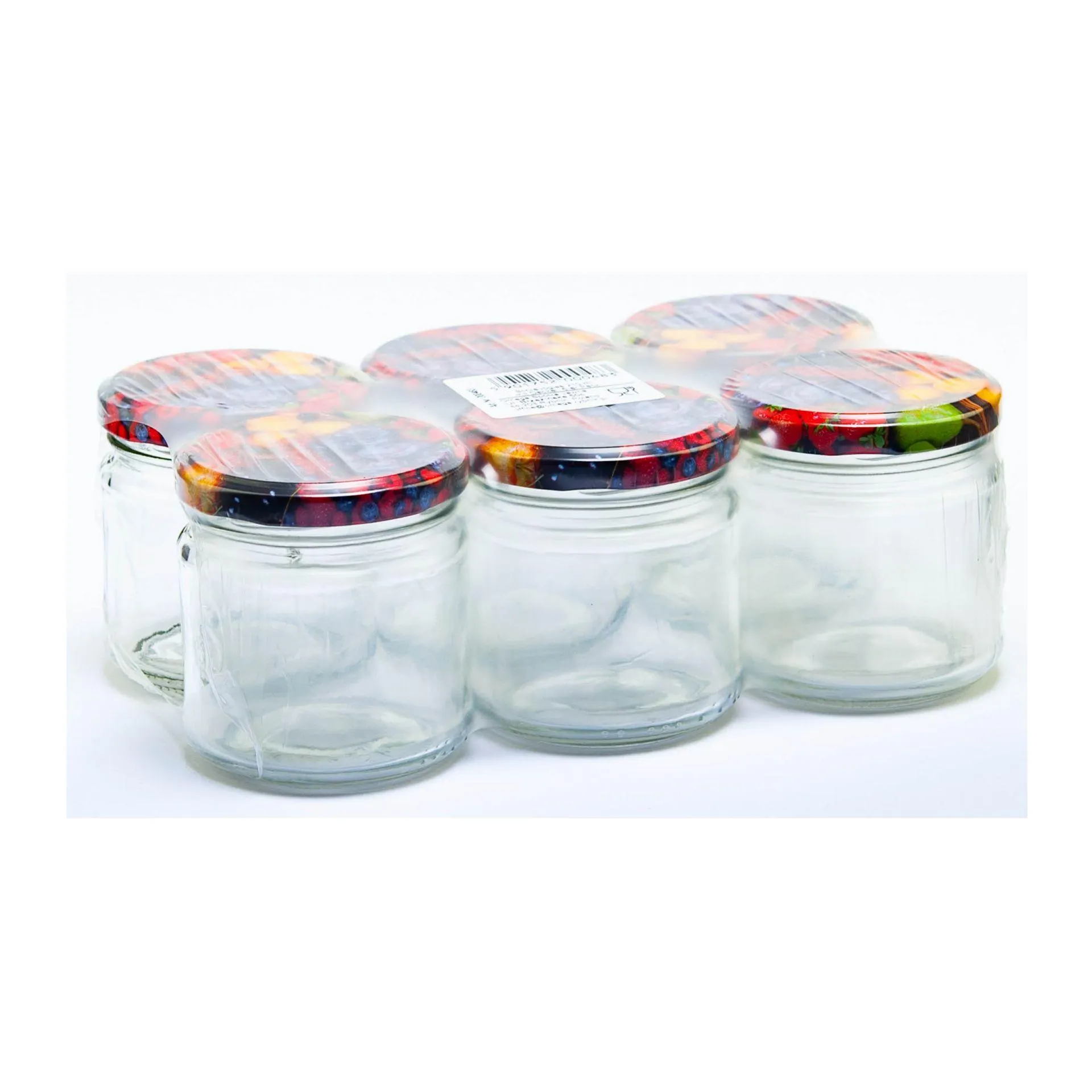 Einmachglas m. Deckel 6er Pack 210 ml