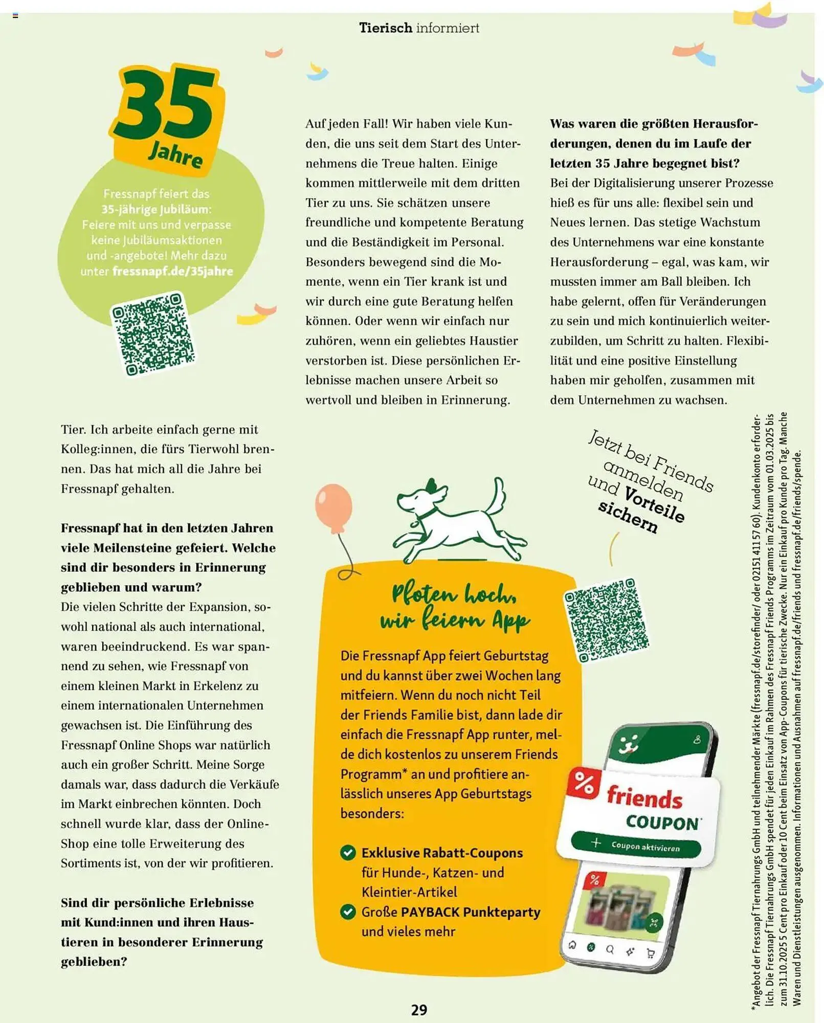 Fressnapf Magazin von 1. September bis 31. Oktober 2025 - Prospekt seite 29