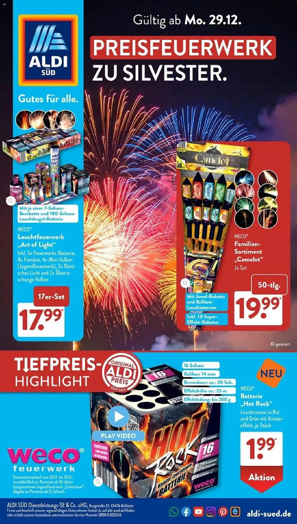 Aldi Süd Prospekt von 29. Dezember bis 3. Januar 2026 - Prospekt seite 29